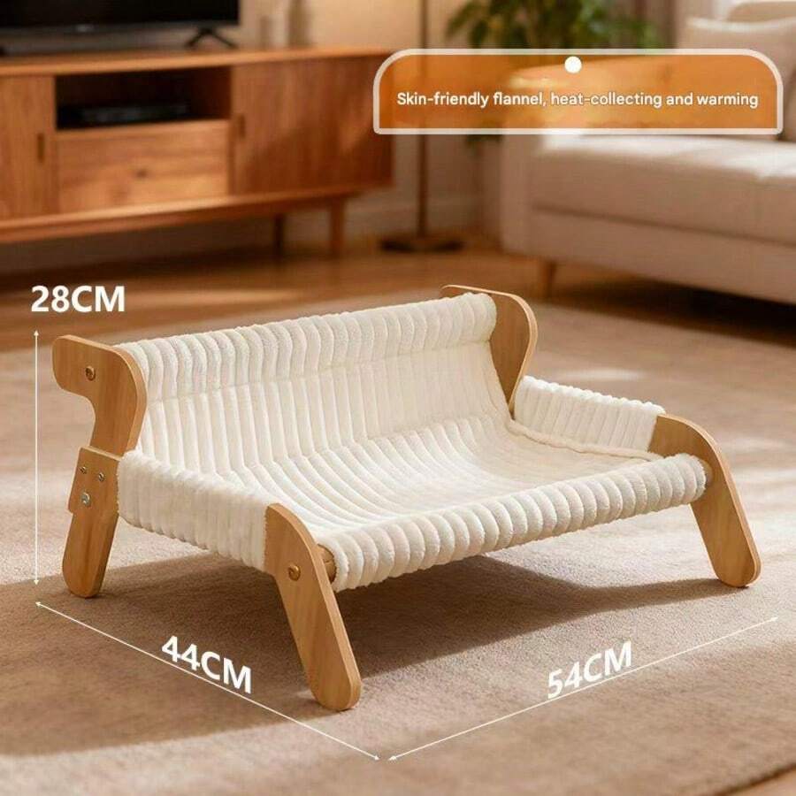 Multicolor sisal cat scratching post with 2-in-1 hammock sofa for cats
