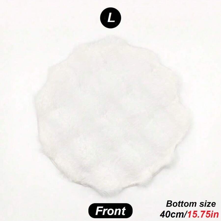 Multicolor round pet sleeping pad made of soft 100% polyester fabric suitable for cats and small pets.