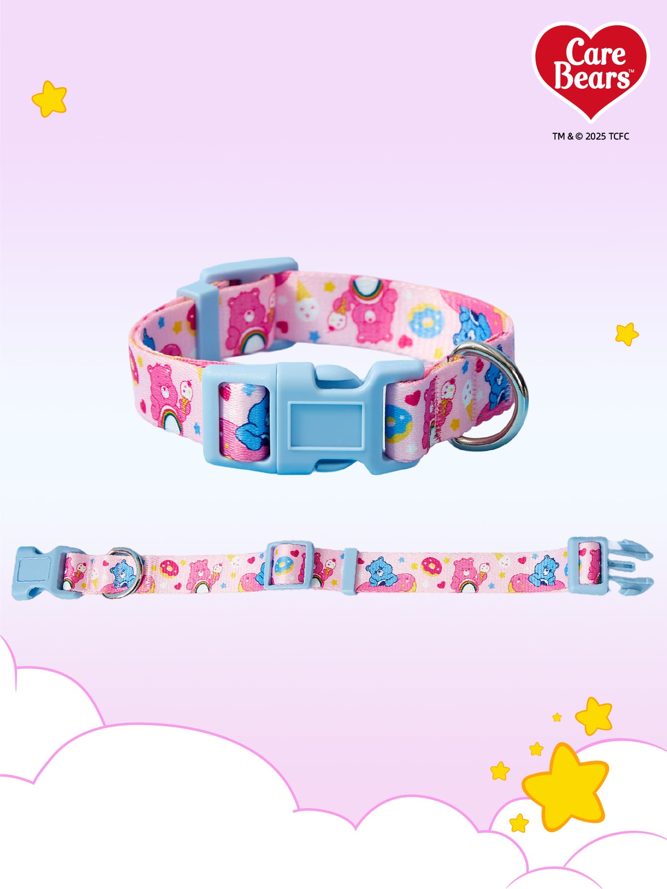 Green polyester X PENSIN pet collar with cartoon pattern and matching pendant for cats and dogs