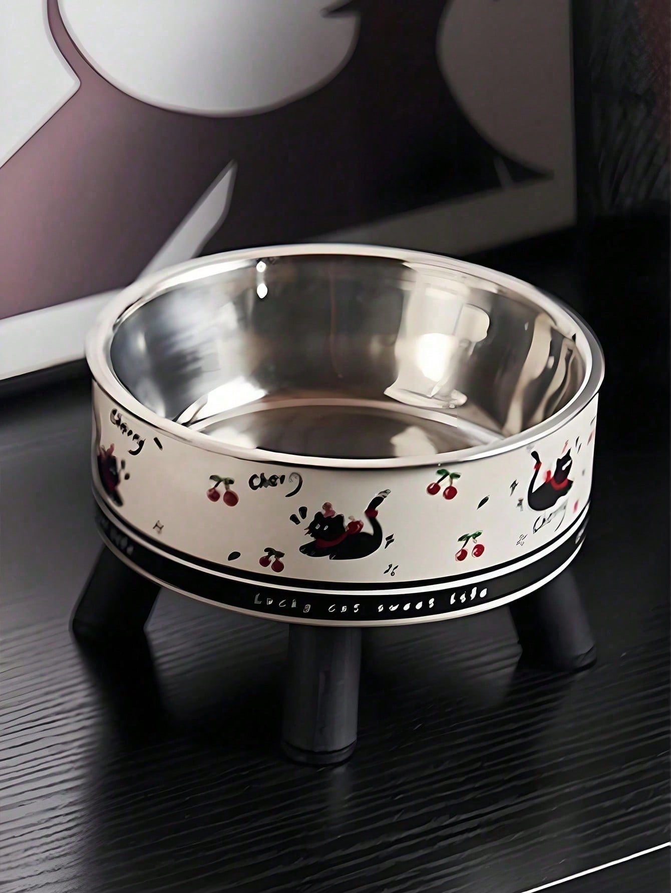New Design Elevated Pet Bowl - Stainless Steel Cat Dog Feeding & Water Bowl With Neck Protection, Anti-Spill Pet Food Bowl For Cats Dogs