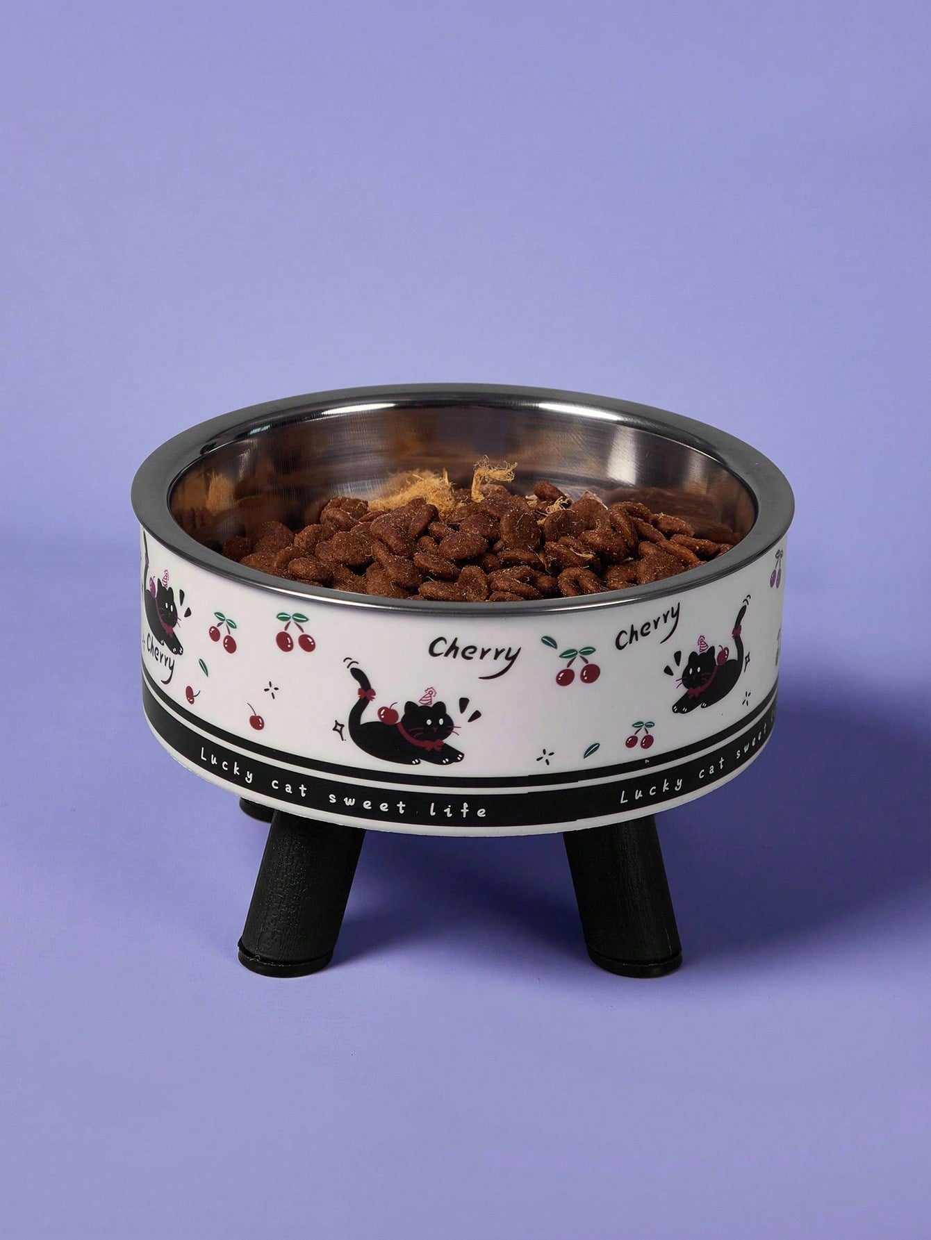New Design Elevated Pet Bowl - Stainless Steel Cat Dog Feeding & Water Bowl With Neck Protection, Anti-Spill Pet Food Bowl For Cats Dogs
