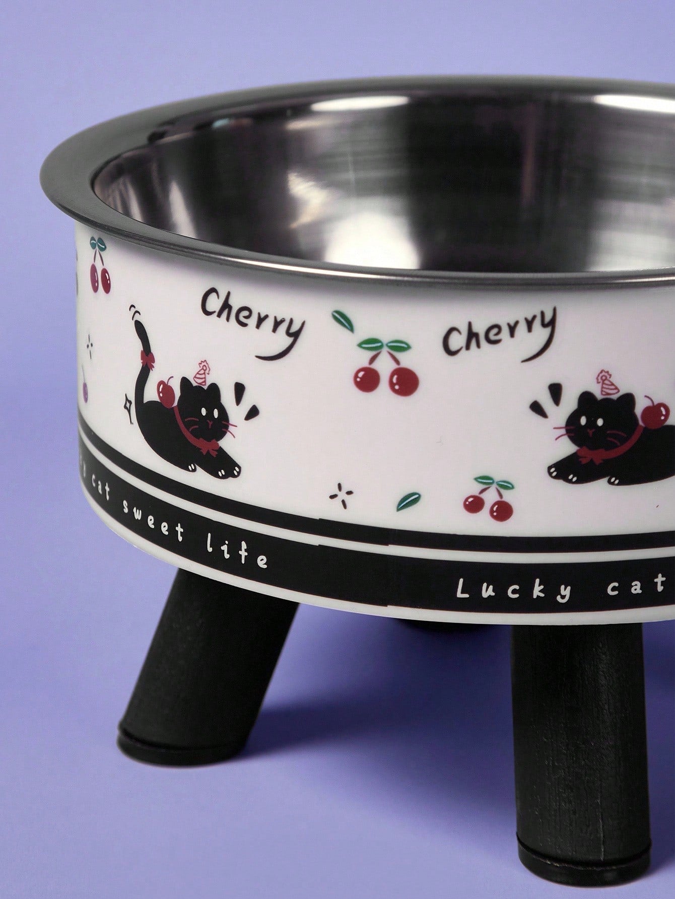 New Design Elevated Pet Bowl - Stainless Steel Cat Dog Feeding & Water Bowl With Neck Protection, Anti-Spill Pet Food Bowl For Cats Dogs