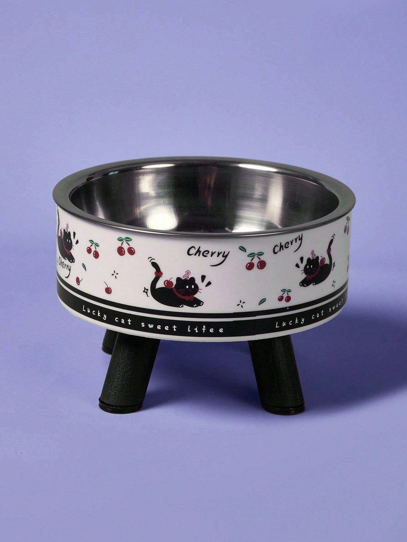 New Design Elevated Pet Bowl - Stainless Steel Cat Dog Feeding & Water Bowl With Neck Protection, Anti-Spill Pet Food Bowl For Cats Dogs