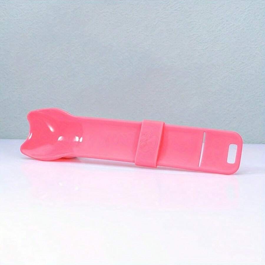 Multicolor cat squeeze tube feeder tool designed for dispensing liquid snacks and licking wet treats to cats.