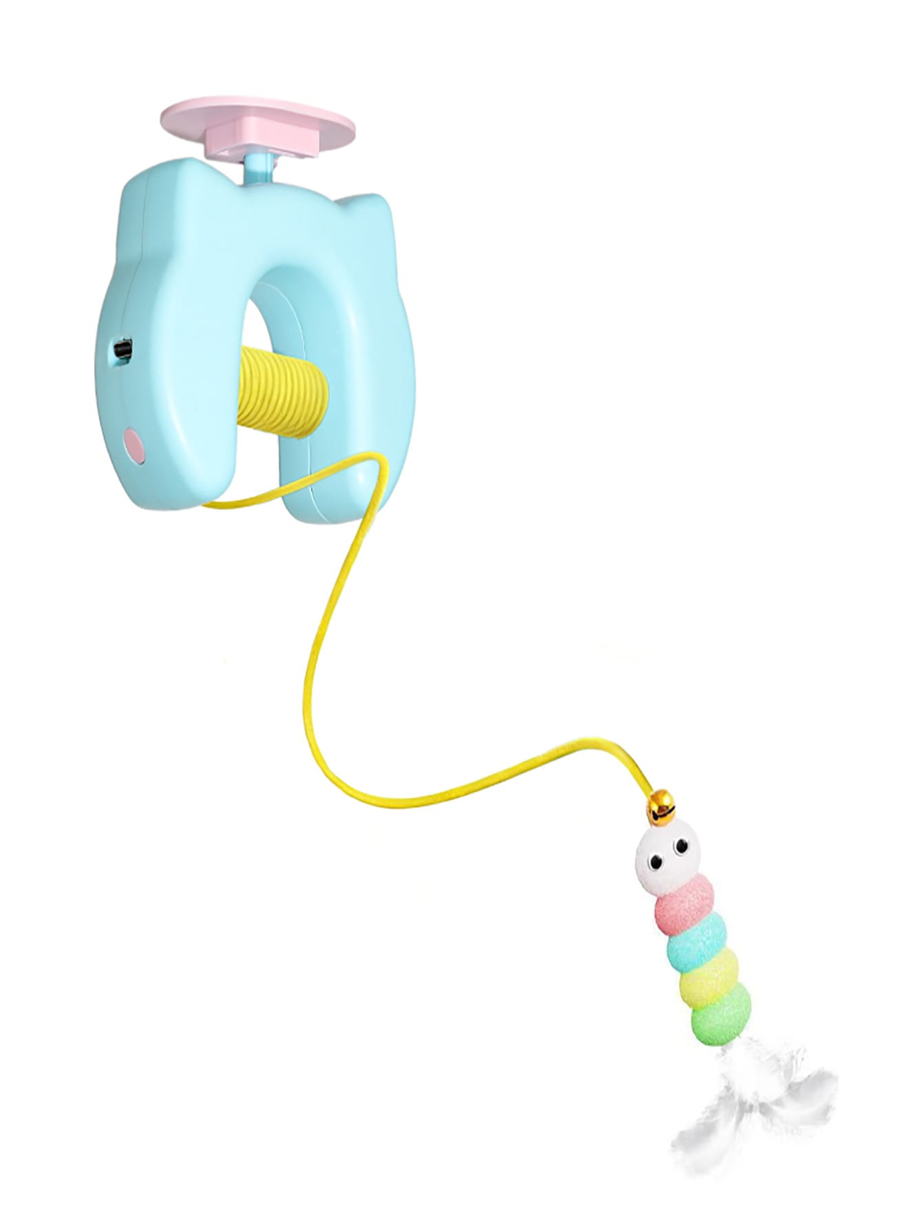 This Interactive Cat Toy Can Move The Ball Up And Down Automatically Without Manual Operation, Stimulating The Cat's Hunting Instinct. Made Of Durable Plastic, USB Rechargeable, And Easy To Install.