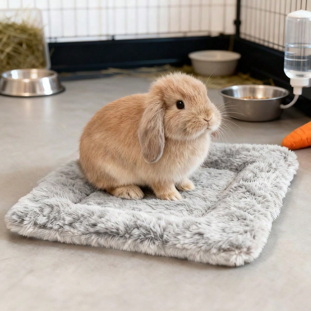 Multicolor soft warm polyester sleeping mat and nest pad for hamsters and small pets.