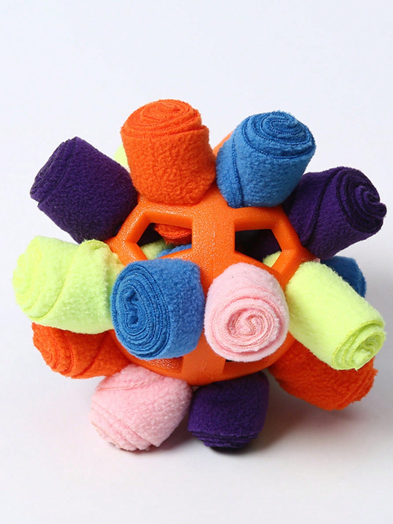 1pc Dog Sniff Ball Toy, Can Hide Treats & Bubbles, Rubber Ball Sniff Puzzle Toy For Developing Intelligence & Strengthening Body