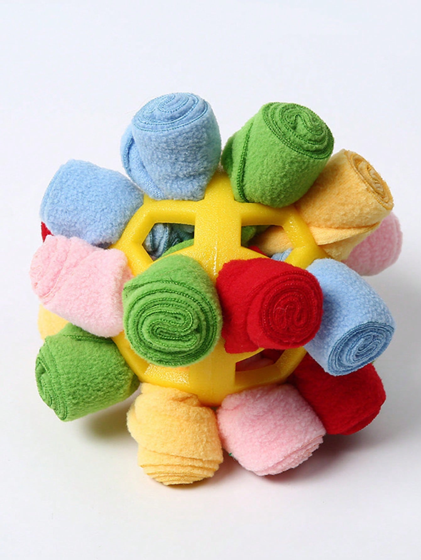 1pc Dog Sniff Ball Toy, Can Hide Treats & Bubbles, Rubber Ball Sniff Puzzle Toy For Developing Intelligence & Strengthening Body