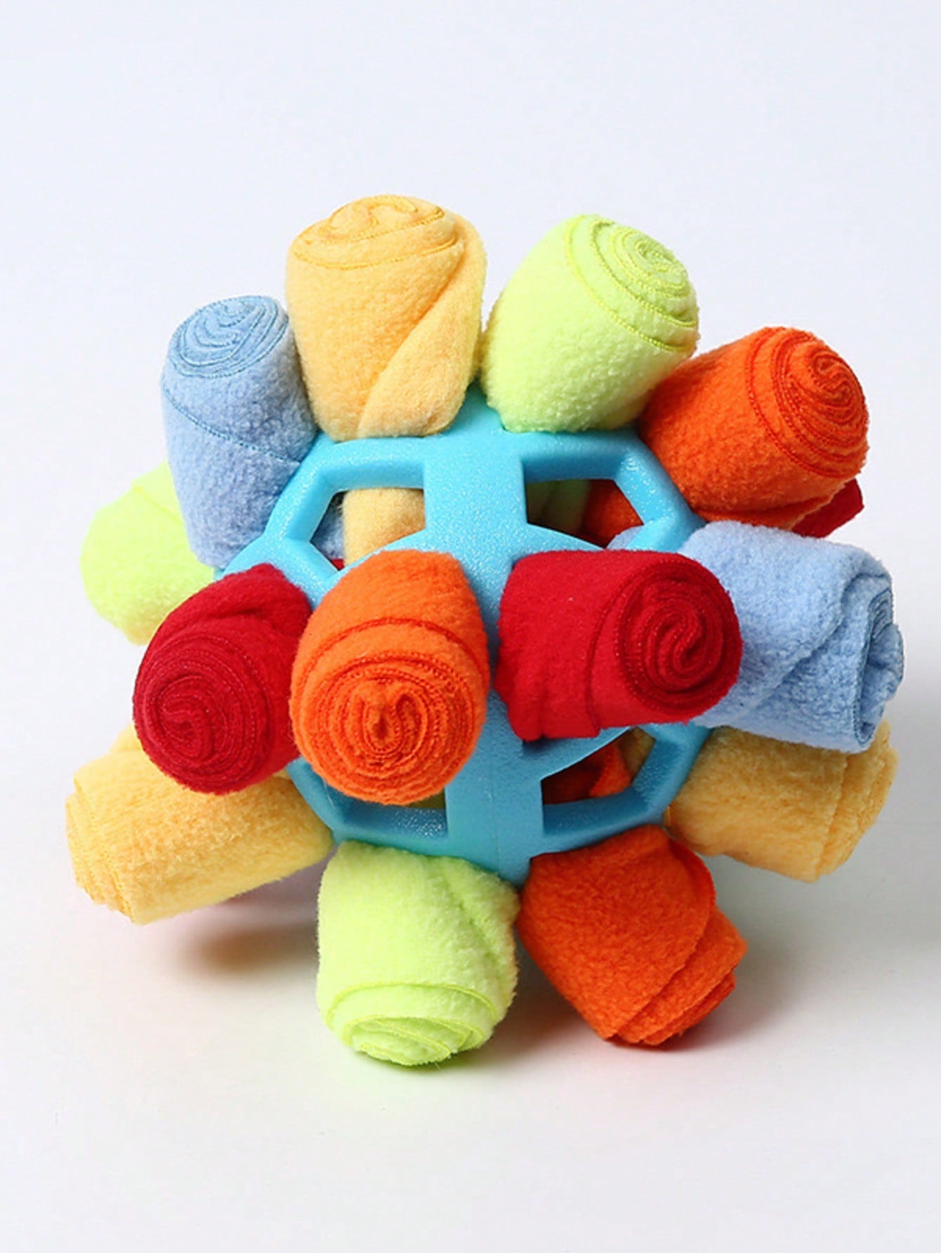 1pc Dog Sniff Ball Toy, Can Hide Treats & Bubbles, Rubber Ball Sniff Puzzle Toy For Developing Intelligence & Strengthening Body
