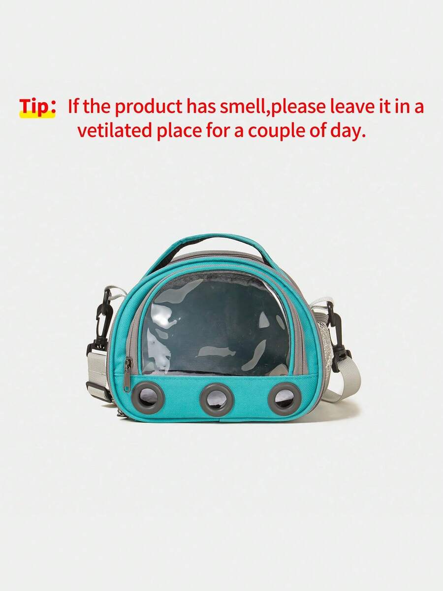 Multicolor portable pet carrier bag made of polyester oxford cloth for transporting small pets, cats, and dogs.
