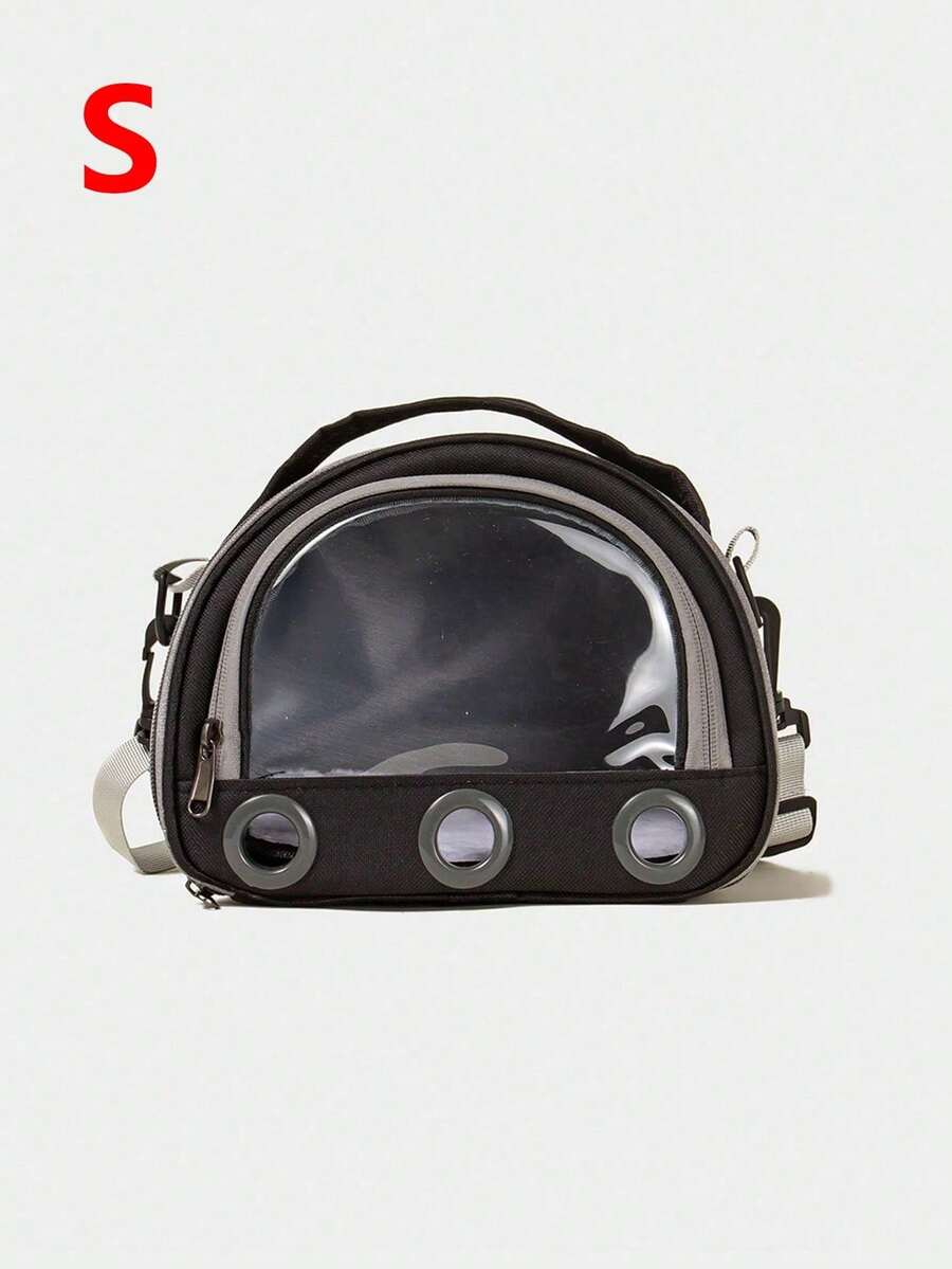 Multicolor portable pet carrier bag made of polyester oxford cloth for transporting small pets, cats, and dogs.