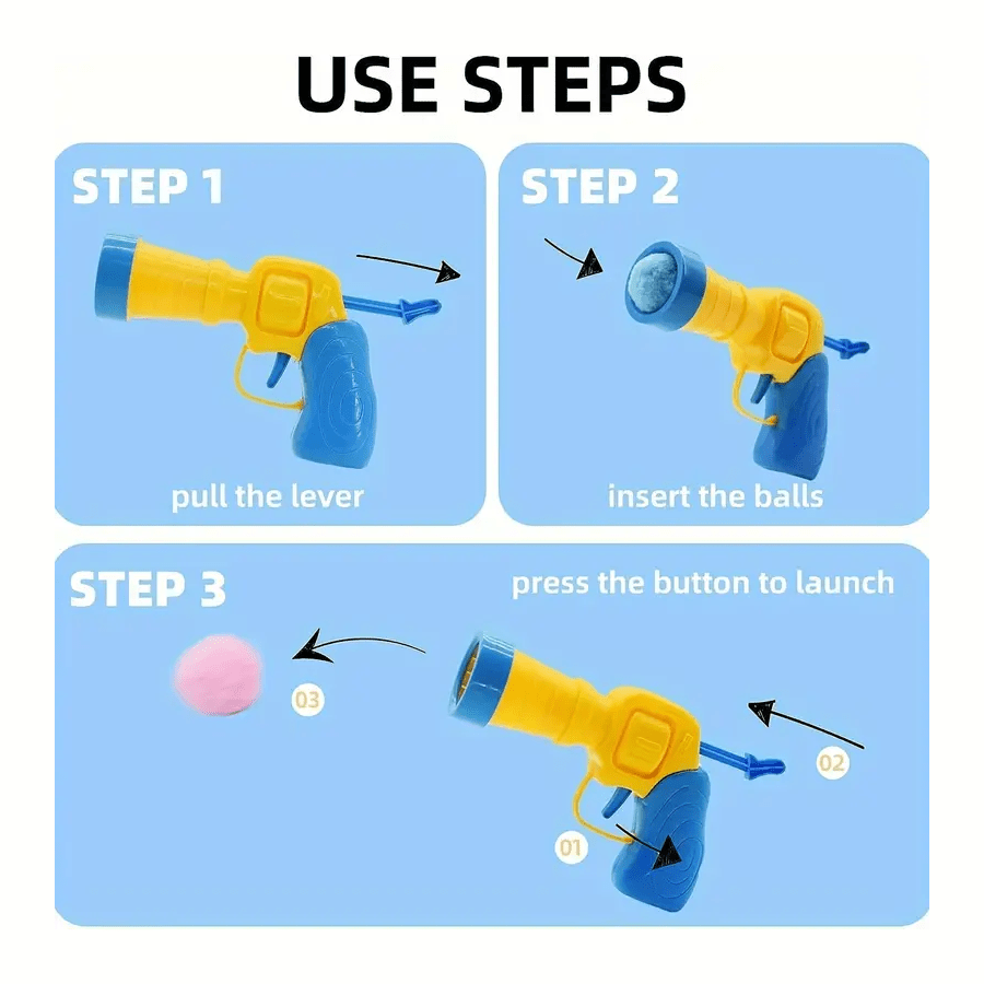 Interactive Launcher Training Cat Toy Set, Includes 1 Launcher And 20/50 Plush Balls (Quantity May Vary By 1-2), Suitable For Indoor Cats, Promotes Love And Trust Between Owner And Cat, Exercise Cat Toy, Random Color