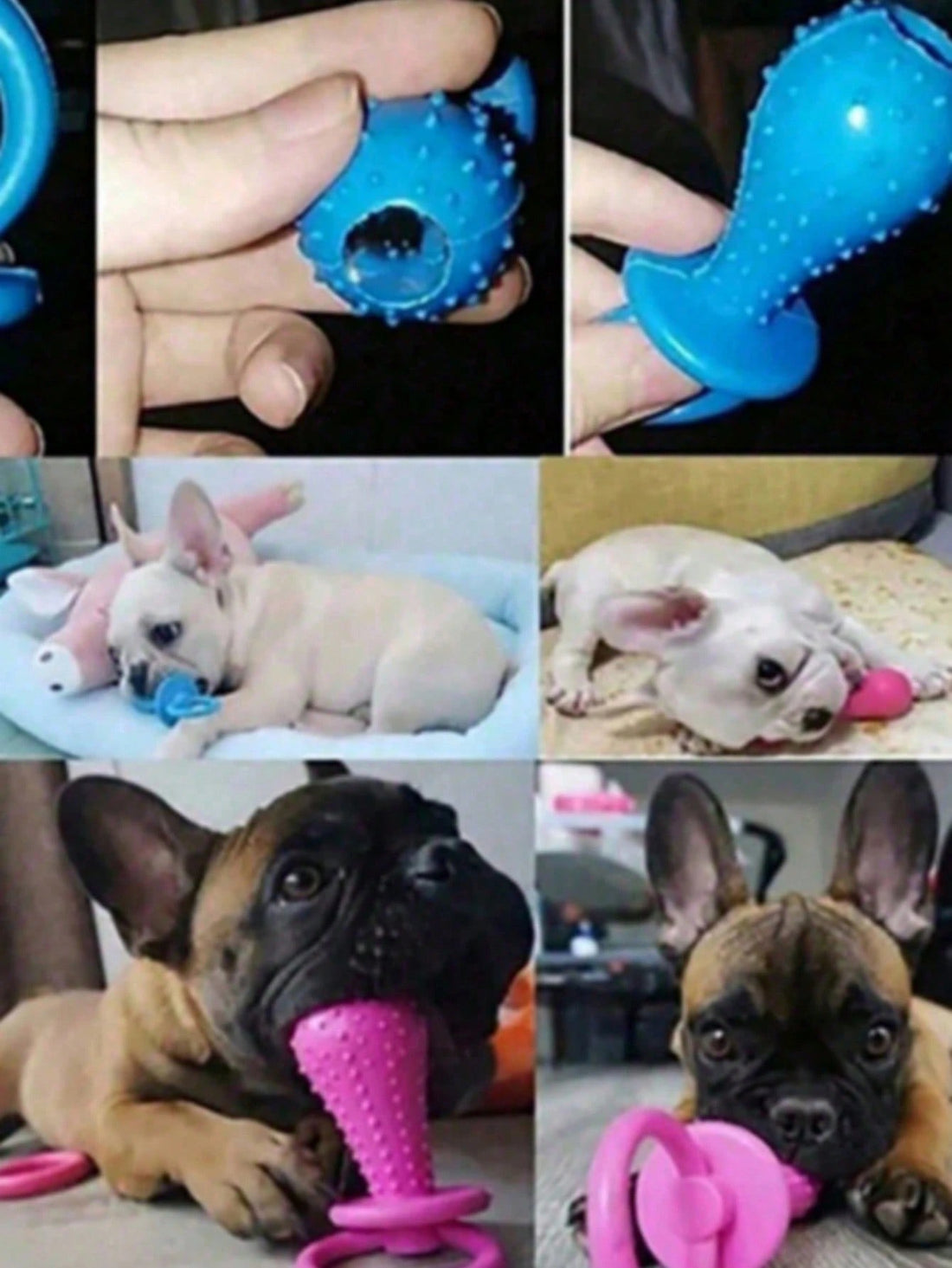 1/3pcs Pet Pacifier Dog Toy, Interactive Elastic Teething Toy, Pet Dog Cat Puppy Teeth Cleaning Toy