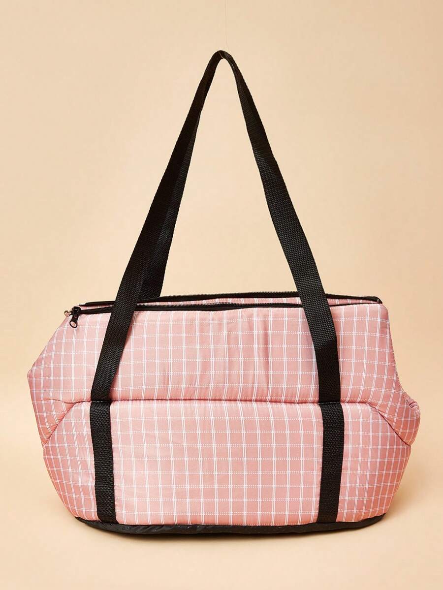 Multicolor foldable pet carrier bag featuring breathable polyester mesh, outdoor shoulder sling straps, and backpack carrier design for cats and dogs.