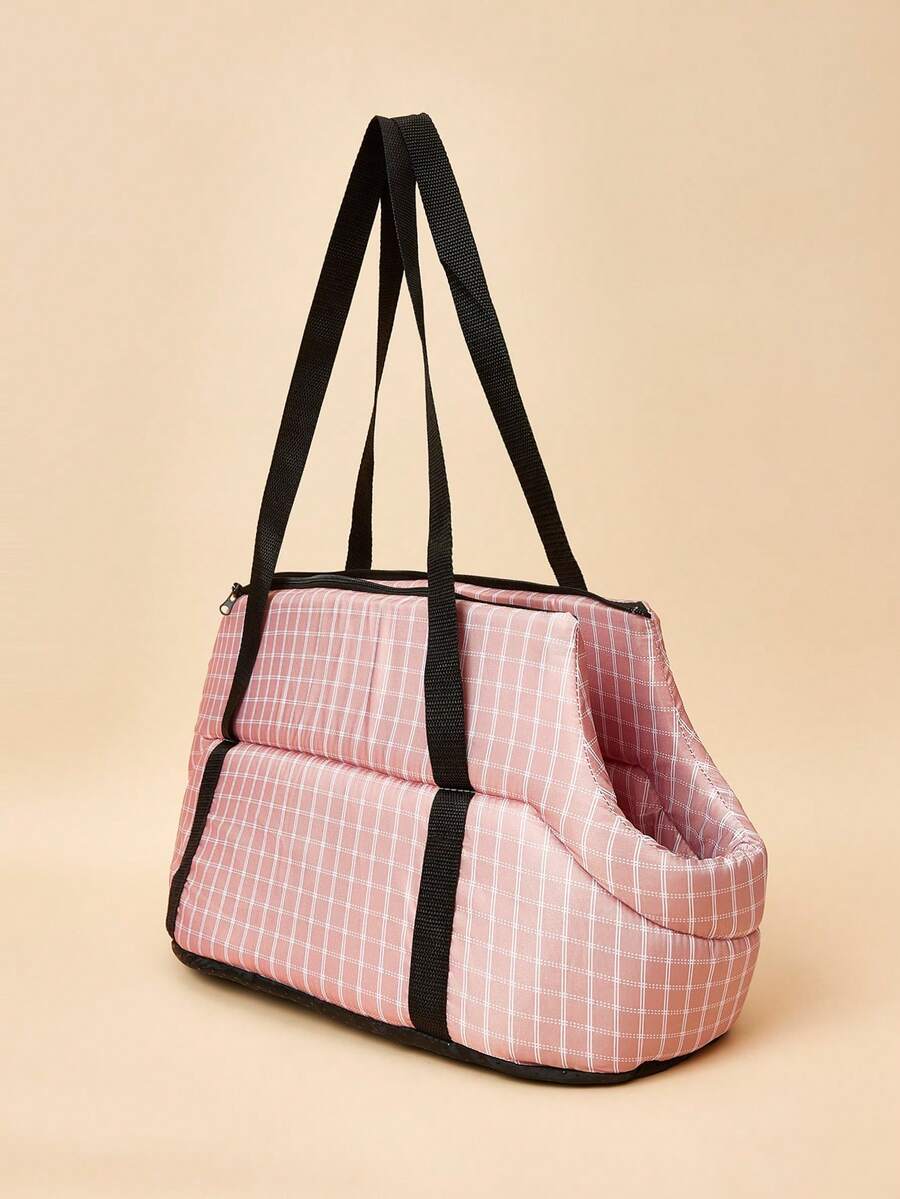 Multicolor foldable pet carrier bag featuring breathable polyester mesh, outdoor shoulder sling straps, and backpack carrier design for cats and dogs.
