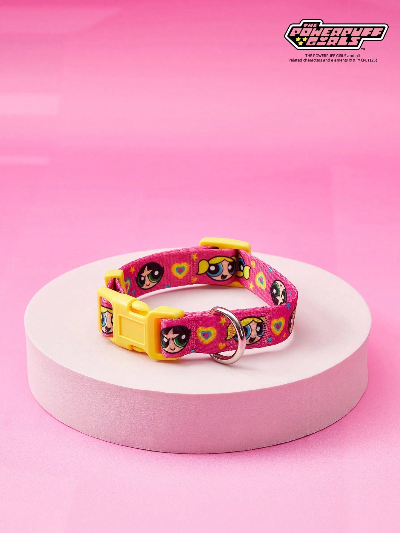 Multicolor strawberry plaid printed polyester pet harness and leash set for cats and dogs
