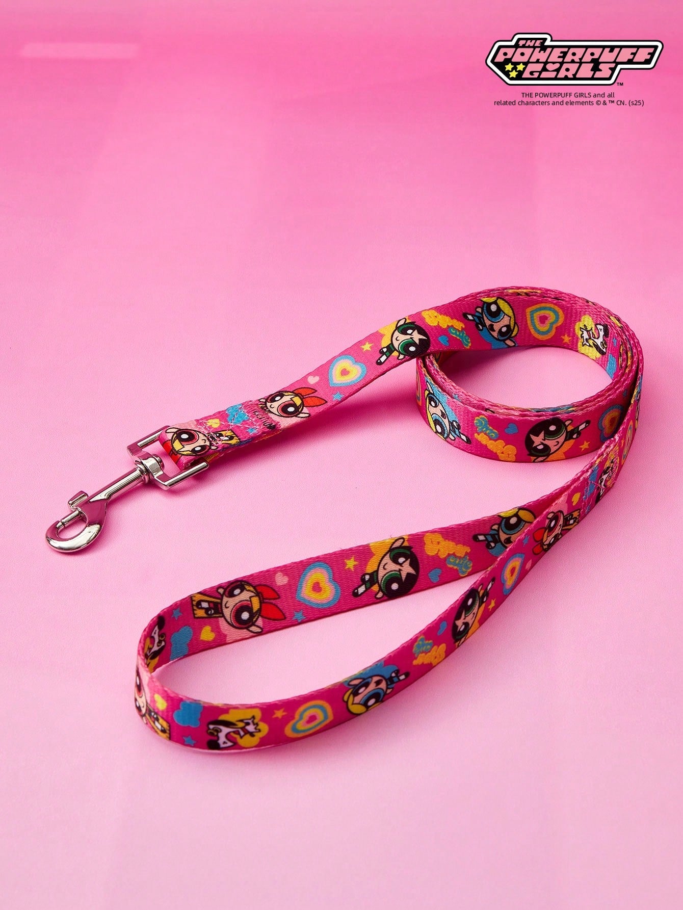 Multicolor strawberry plaid printed polyester pet harness and leash set for cats and dogs