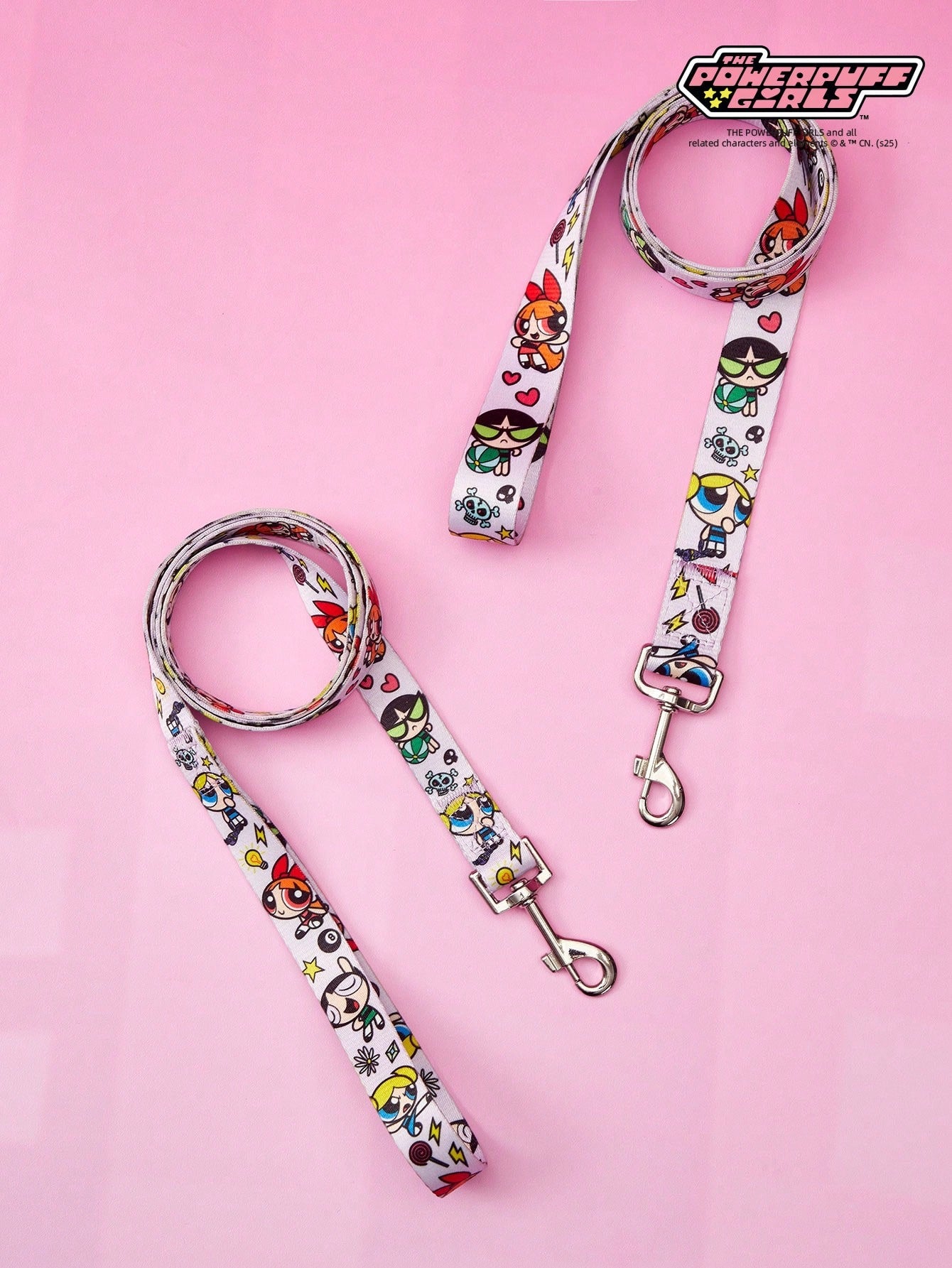 Multicolor strawberry plaid printed polyester pet harness and leash set for cats and dogs