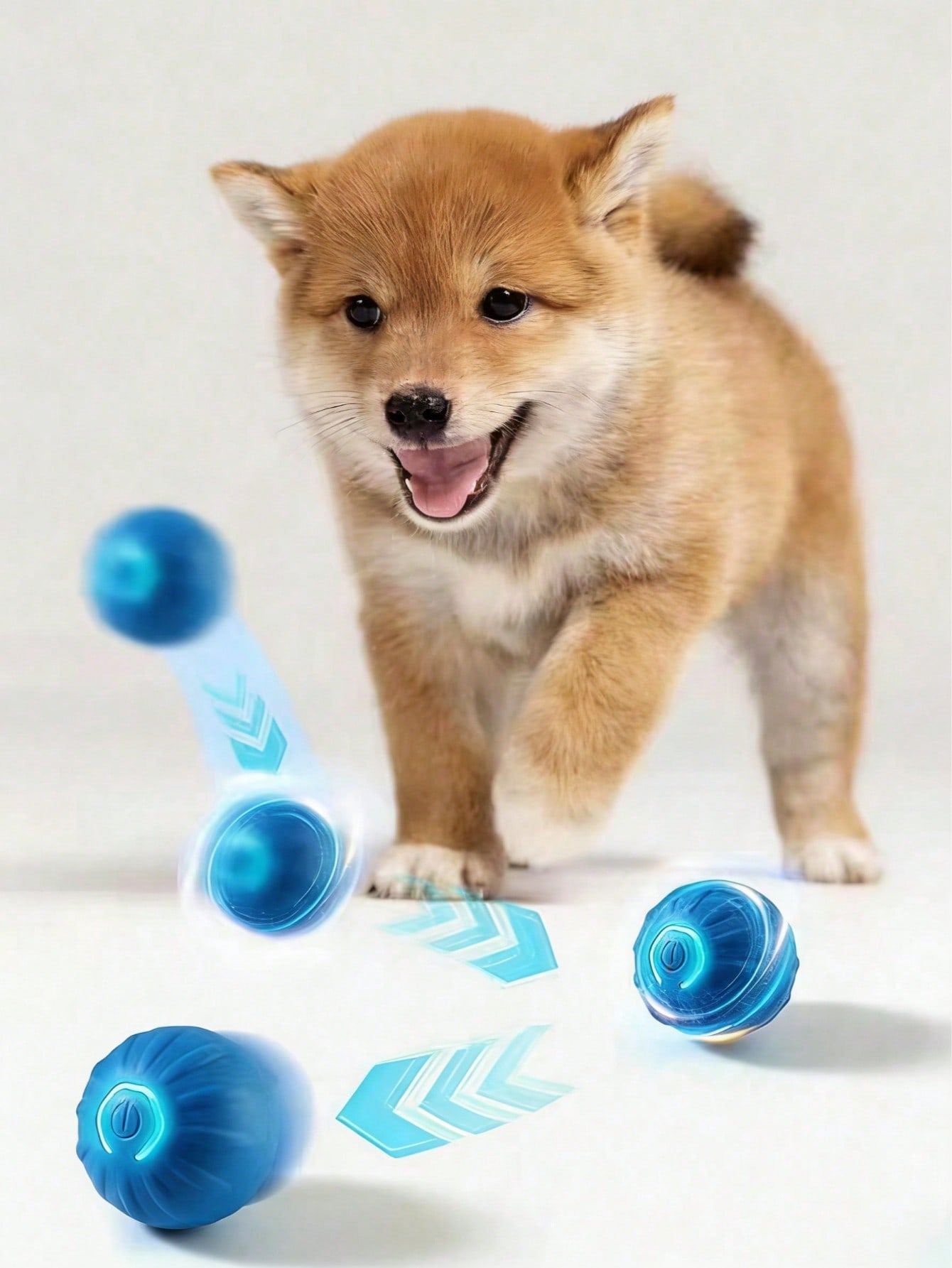 1pc Smart Dog Toy Ball, Electronic Interactive Pet Toy, Moving Ball, USB Auto Moving Bouncing, Puppy Birthday Gift. The Product Is Relatively Small, Available In 2 Colors, Not Recommended For Large Dogs, Can Be Used As Dog Toy, Cat Toy Or Outdoor Sports