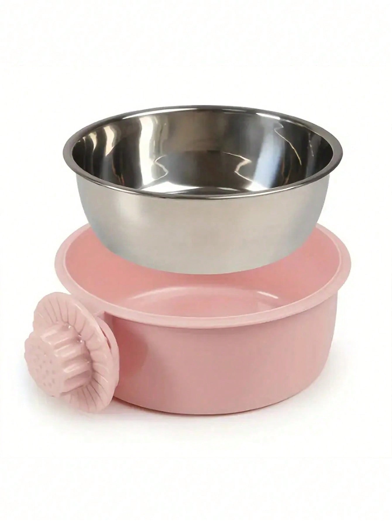 Hanging Dog Bowl, Detachable Stainless Steel Dog Food & Water Bowl, 2-In-1 Adjustable Pet Cage Feeder Bowl, Pet Supplies