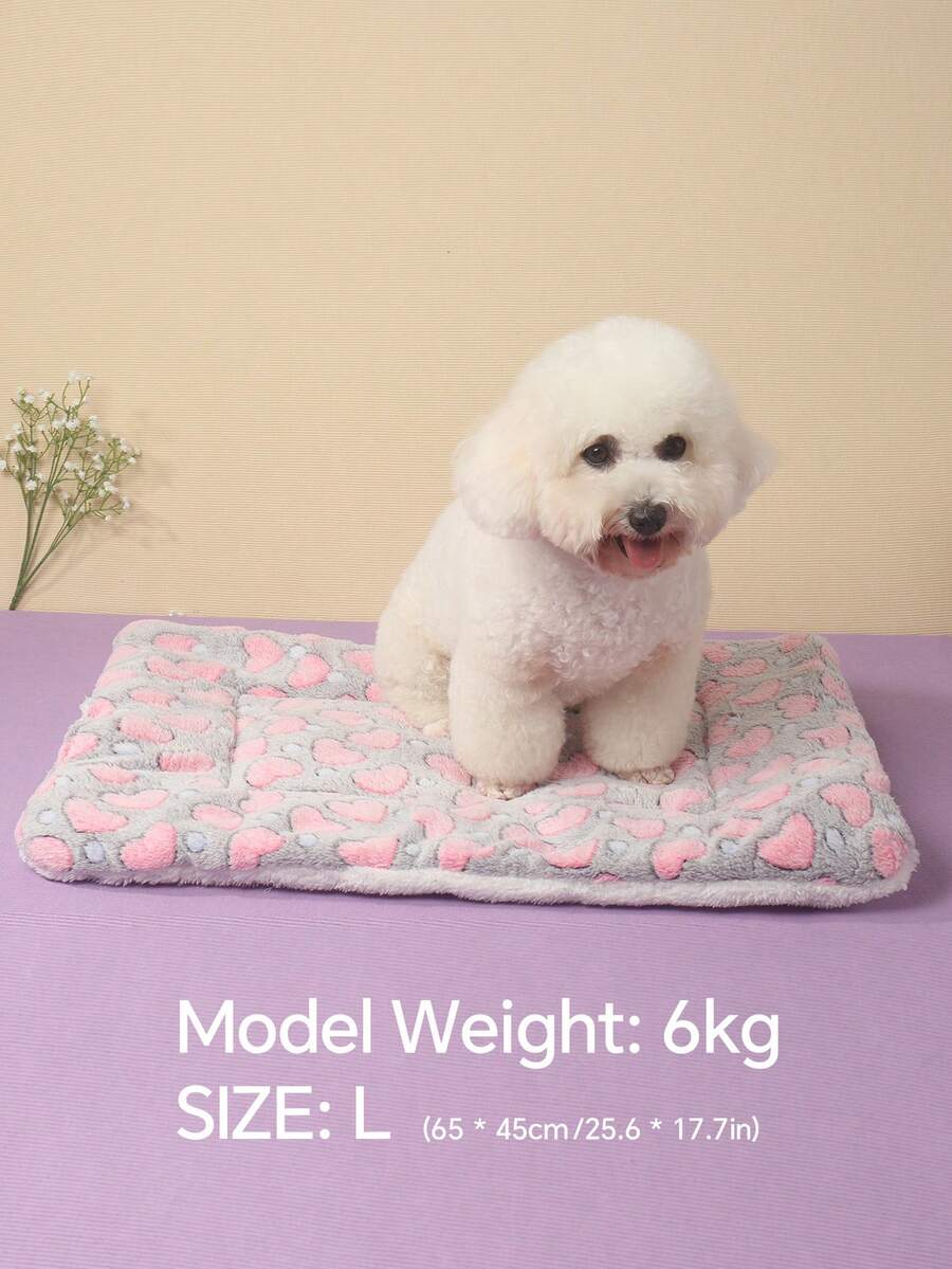 Multicolor thick pet bed pad made of 100% polyester fiber, suitable for small and medium cats and dogs.