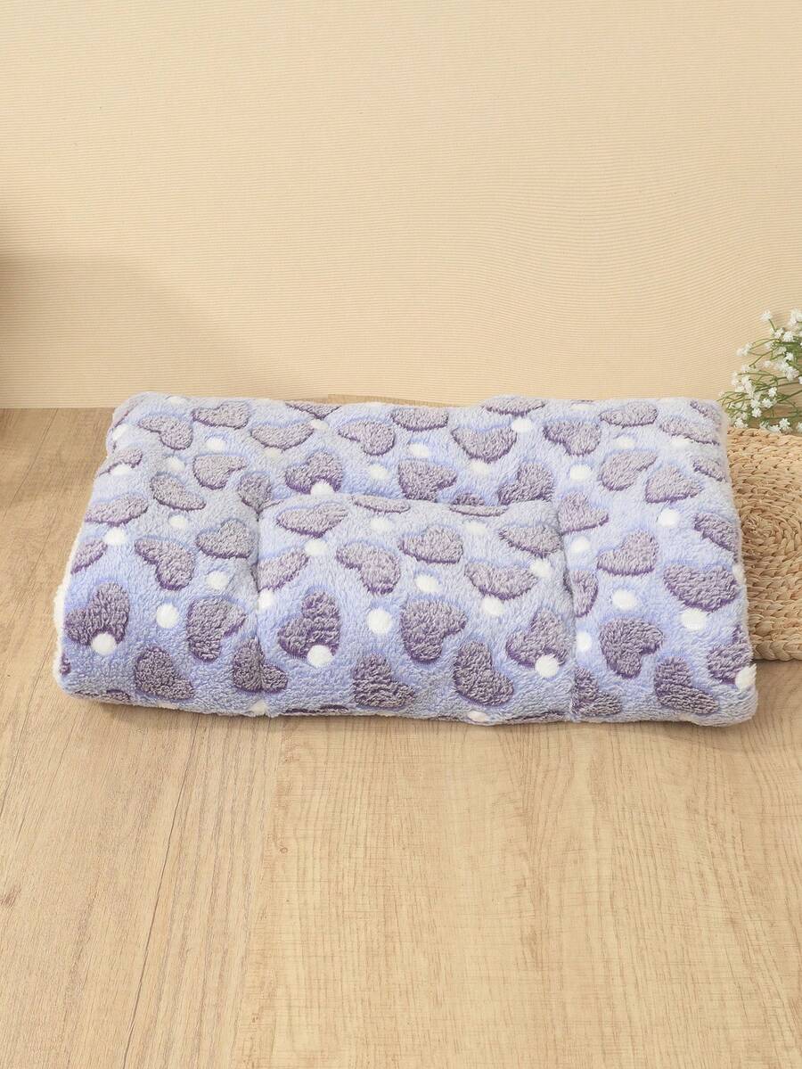 Multicolor thick pet bed pad made of 100% polyester fiber, suitable for small and medium cats and dogs.