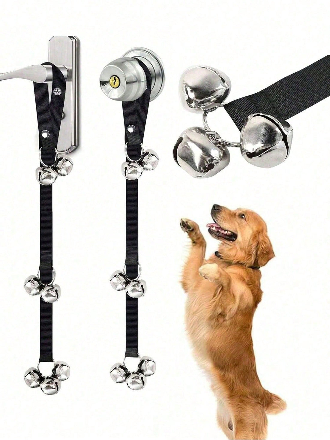 7pcs Extra Large & Loud 1.4" Adjustable Dog Doorbell, Potty Training, Easy To Train Puppies To Ring The Bell