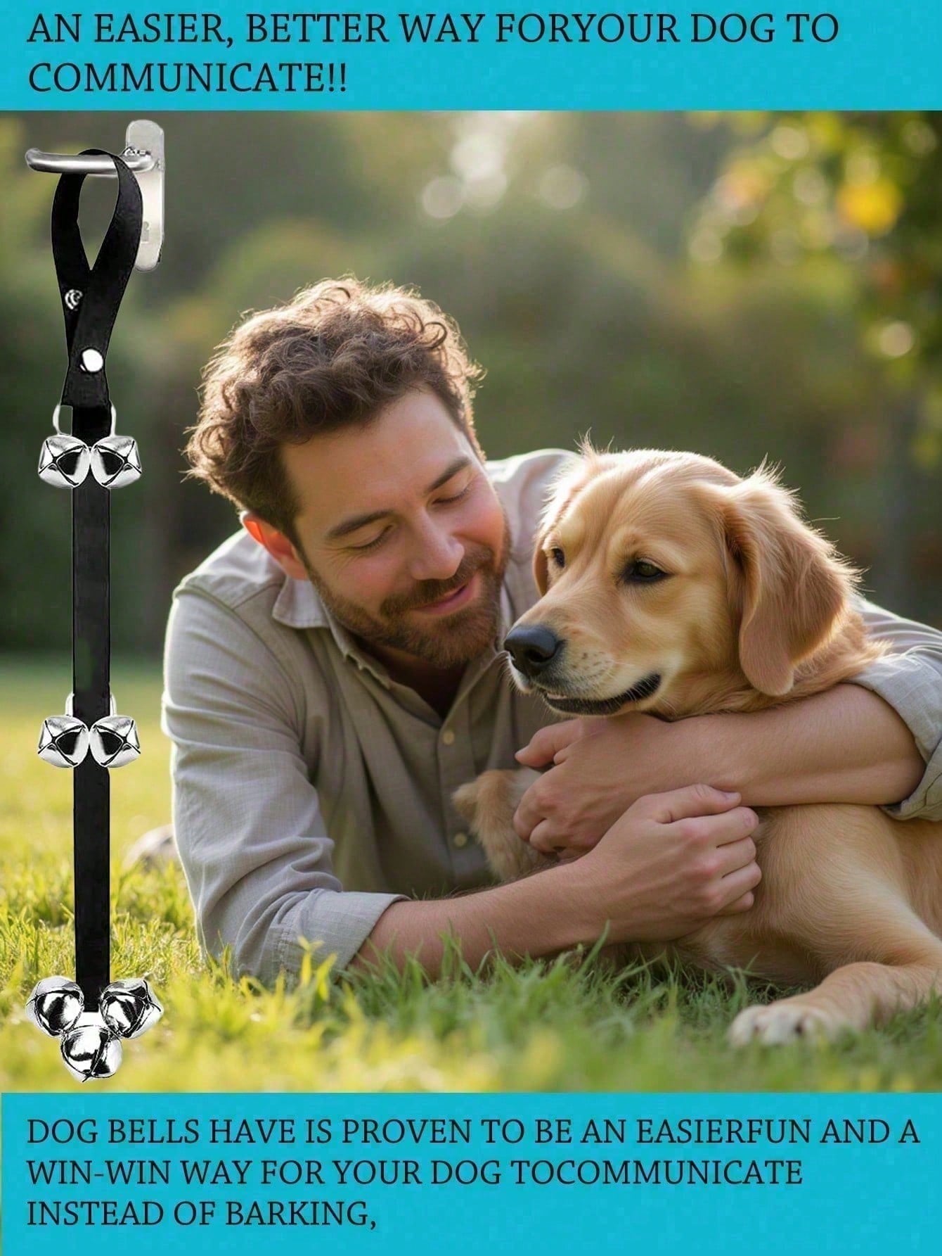 7pcs Extra Large & Loud 1.4" Adjustable Dog Doorbell, Potty Training, Easy To Train Puppies To Ring The Bell