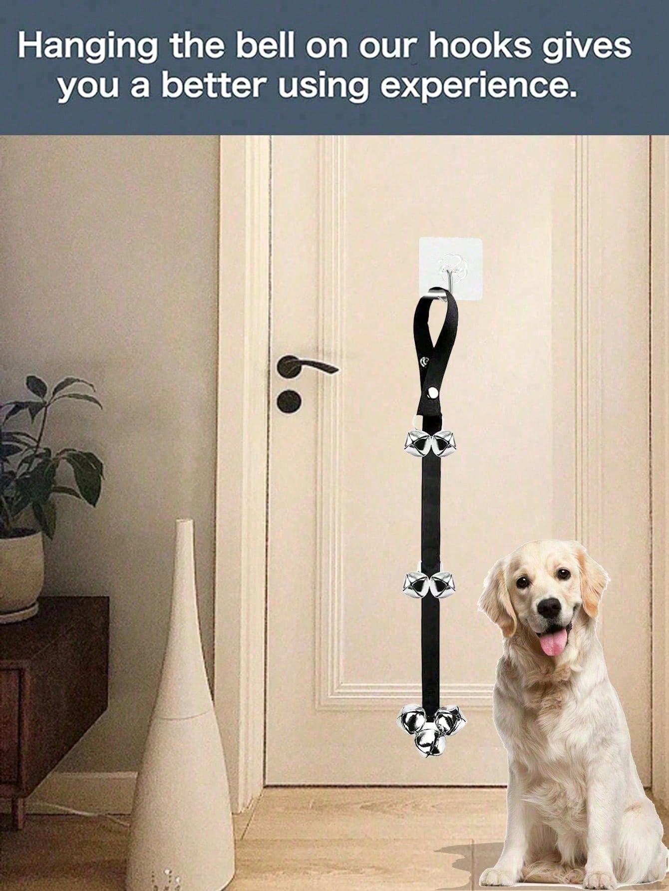 7pcs Extra Large & Loud 1.4" Adjustable Dog Doorbell, Potty Training, Easy To Train Puppies To Ring The Bell