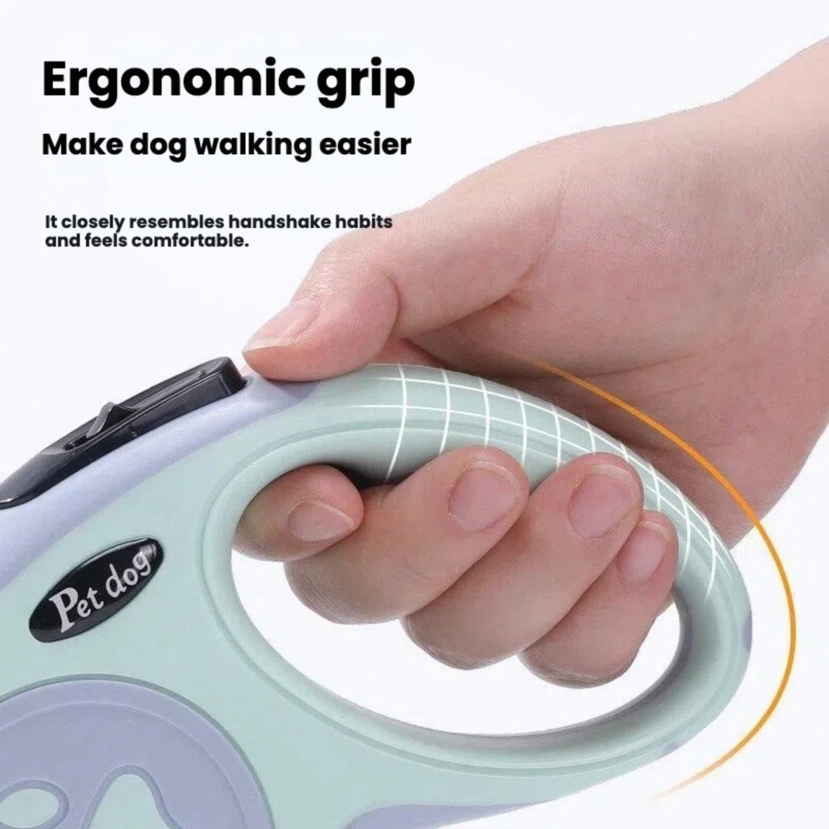 Multicolor polyester retractable adjustable dog leash for walking small and medium dogs