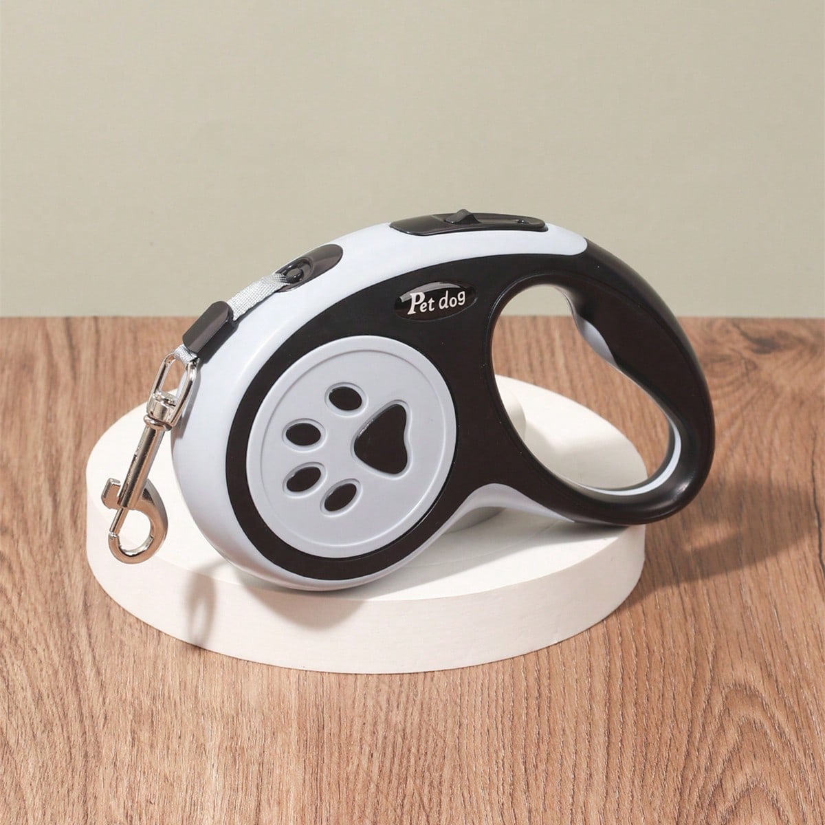 Multicolor polyester retractable adjustable dog leash for walking small and medium dogs