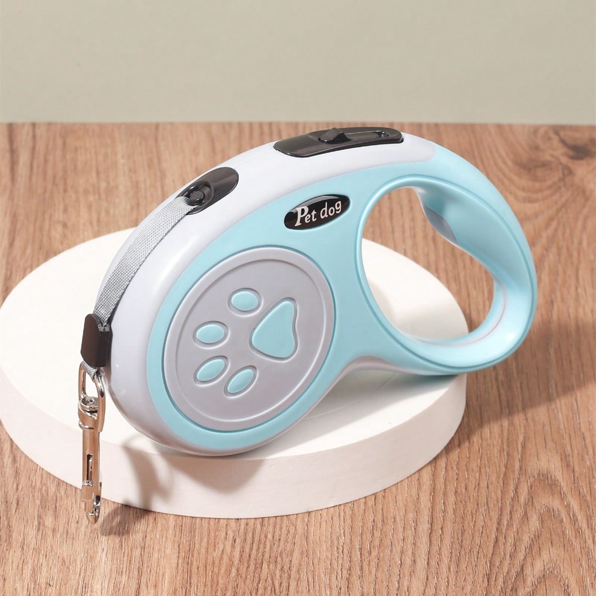 Multicolor polyester retractable adjustable dog leash for walking small and medium dogs