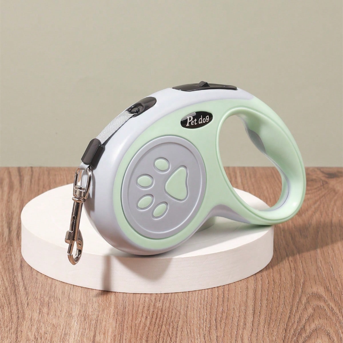 Multicolor polyester retractable adjustable dog leash for walking small and medium dogs