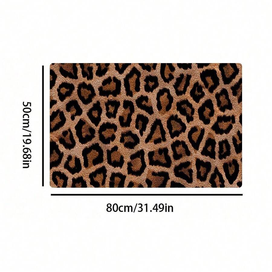 Multicolor absorbent pet feeding mat with a printed design for dog and cat food and water bowls, featuring a non-slip rubber backing.
