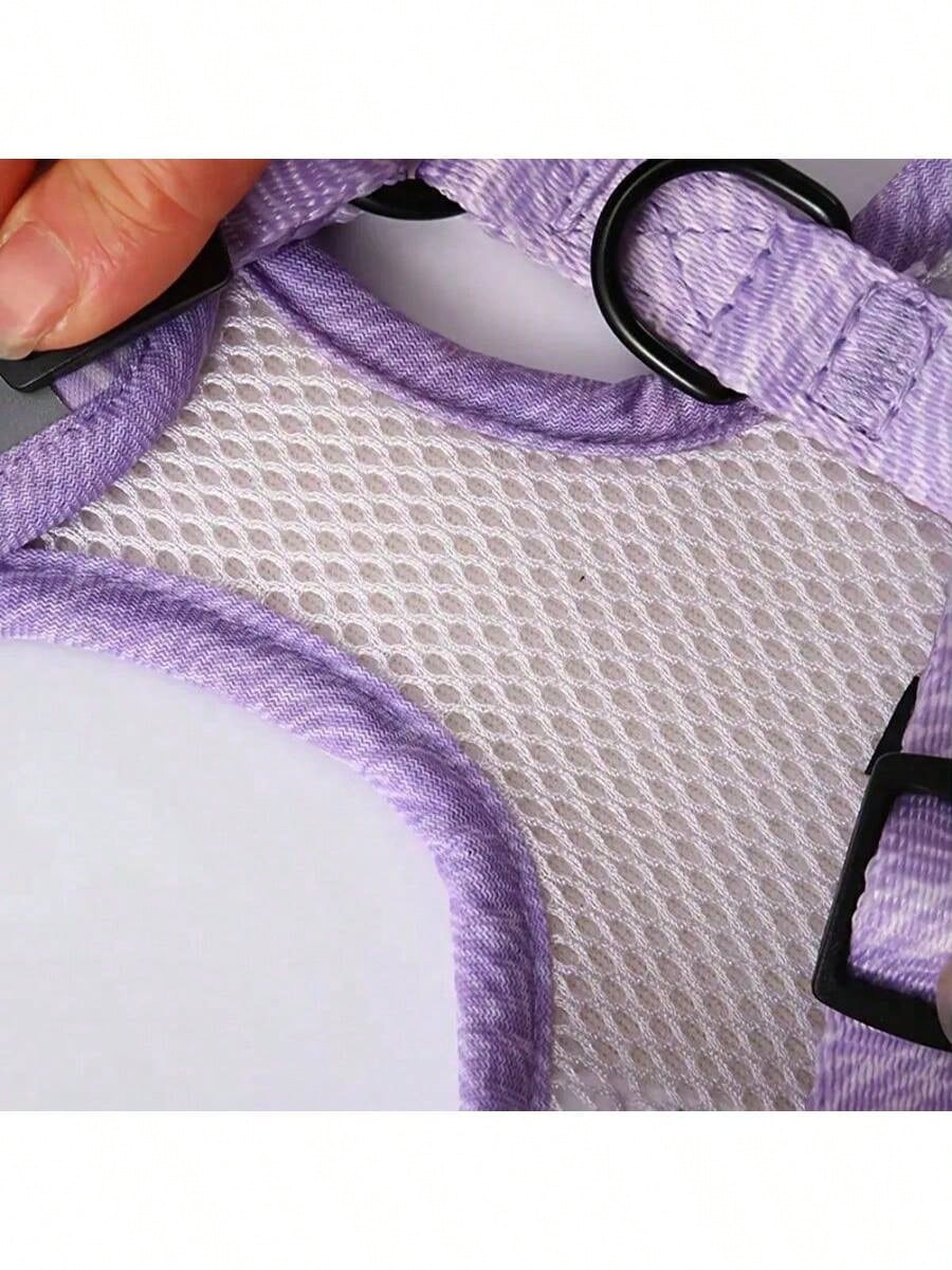 New High-Quality Patterned Dog Harness Set With Adjustable Dog Leash For Outdoor Walking