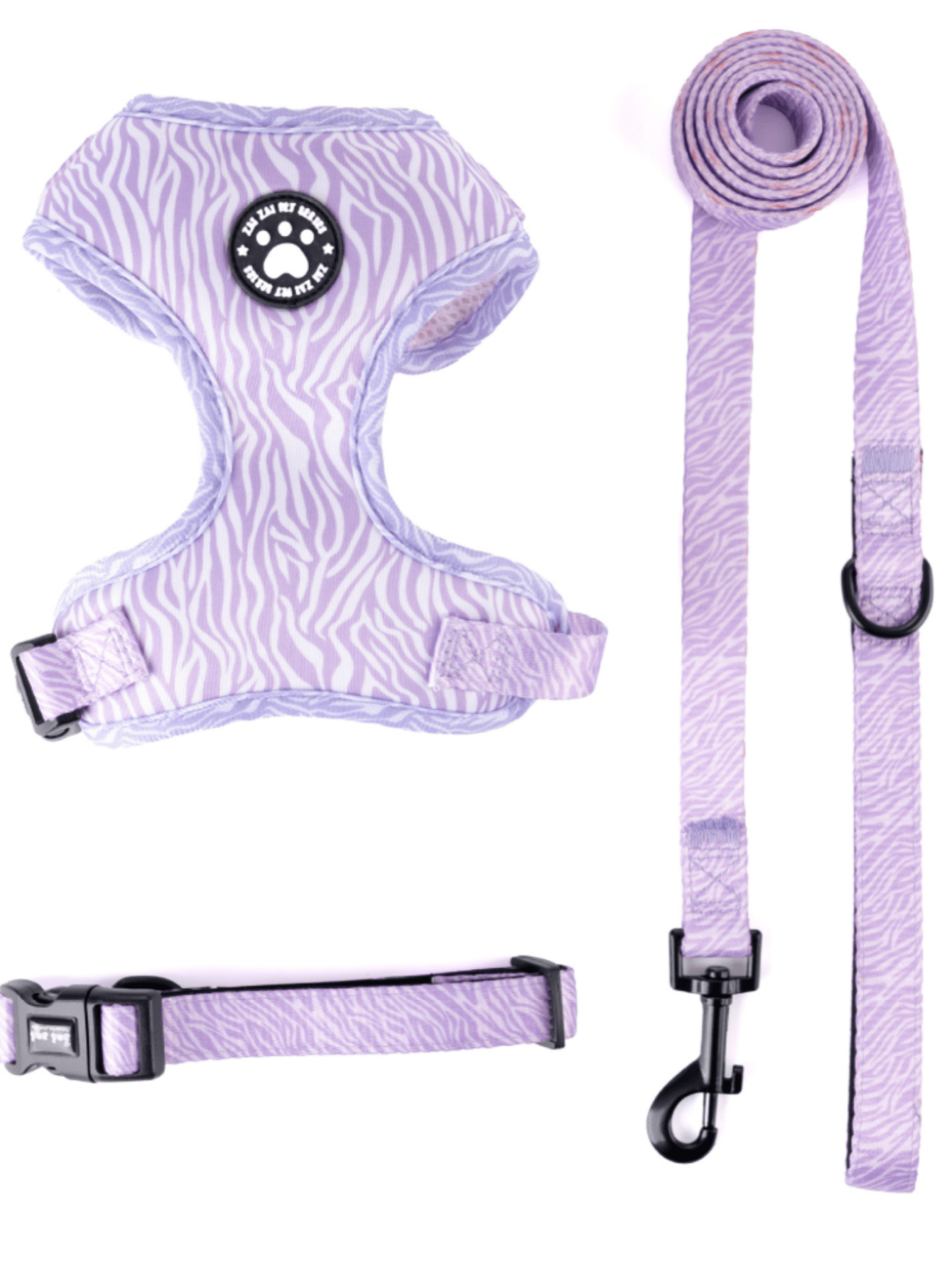 New High-Quality Patterned Dog Harness Set With Adjustable Dog Leash For Outdoor Walking