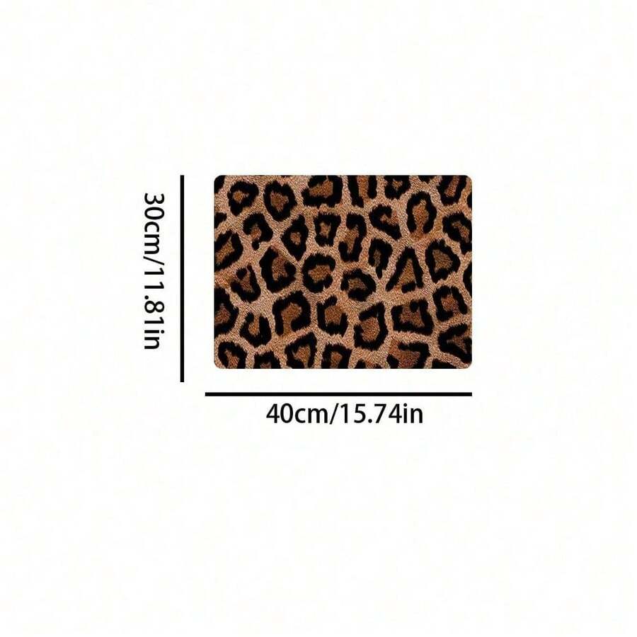 Multicolor absorbent pet feeding mat with a printed design for dog and cat food and water bowls, featuring a non-slip rubber backing.