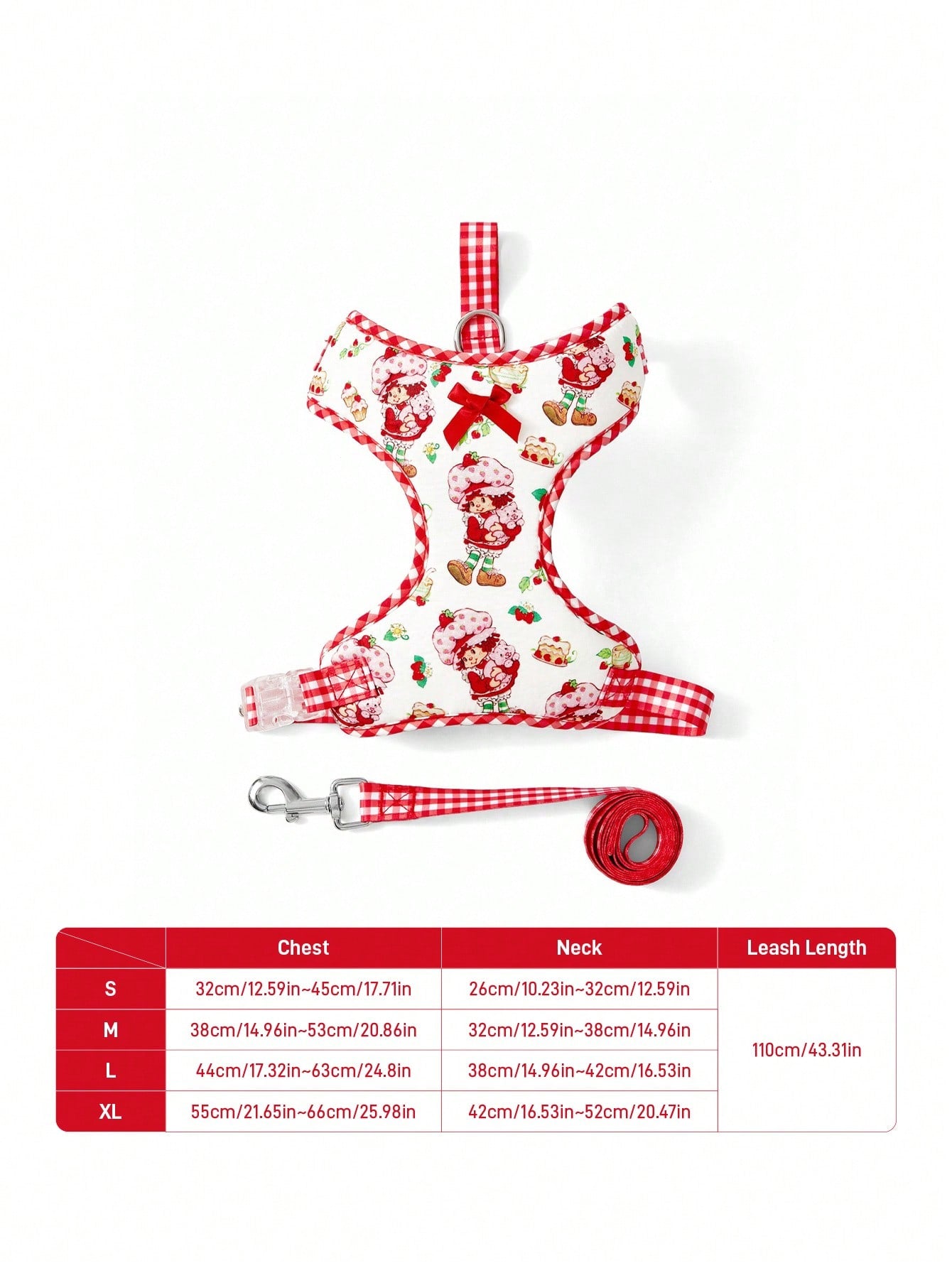 Multicolor cartoon pattern polyester pet harness and leash set with adjustable harness length for cats and dogs