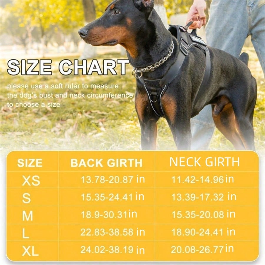 1pc Shock-Absorbing Reflective Pet Harness, Valentine's Day Pet Gift, Night Vision Function, Dog Vest Style, Suitable For Small/Medium/Large Dogs, New Shock-Absorbing Night Vision Reflective Pet Tactical Harness, Christmas Gift For Dogs