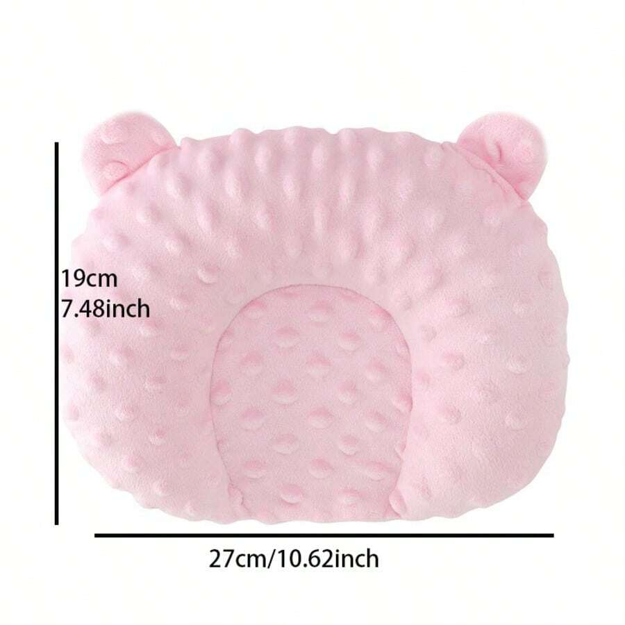 Multicolor small round bean plush pet pillow made of soft polyester for small animals, cats, and dogs.