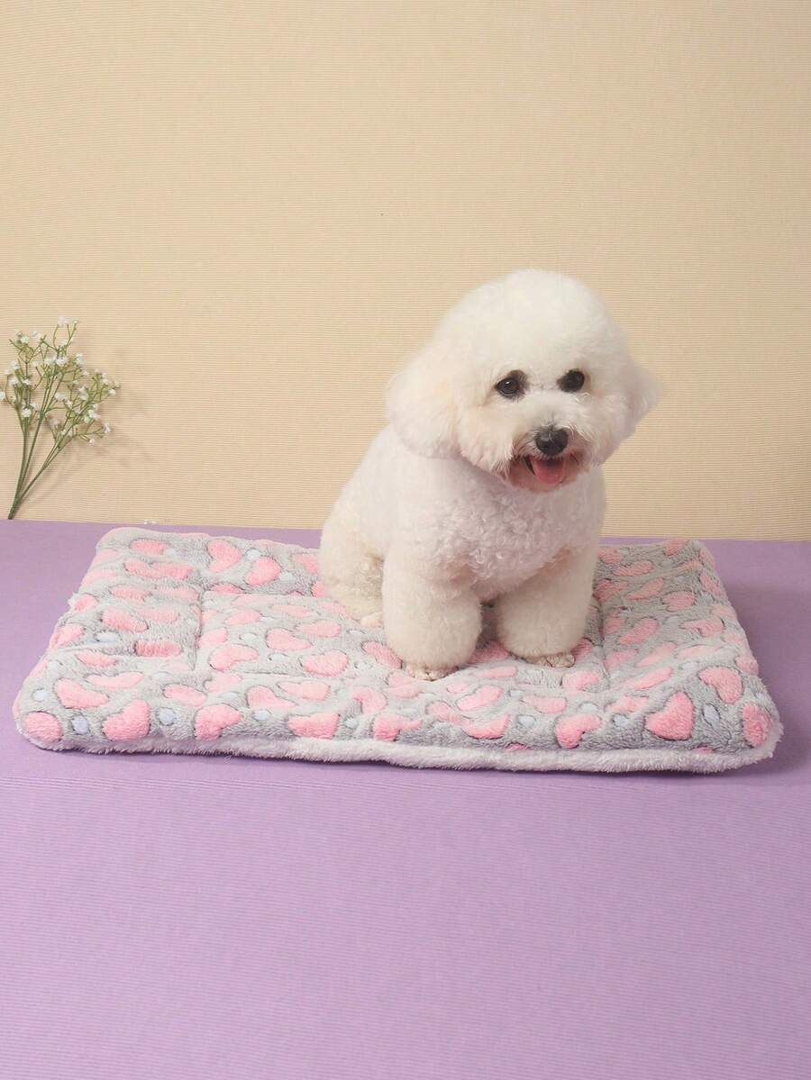 Multicolor thick pet bed pad made of 100% polyester fiber, suitable for small and medium cats and dogs.