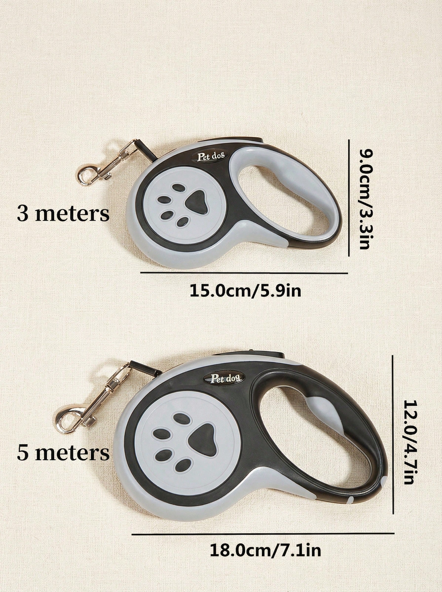 Multicolor polyester retractable adjustable dog leash for walking small and medium dogs