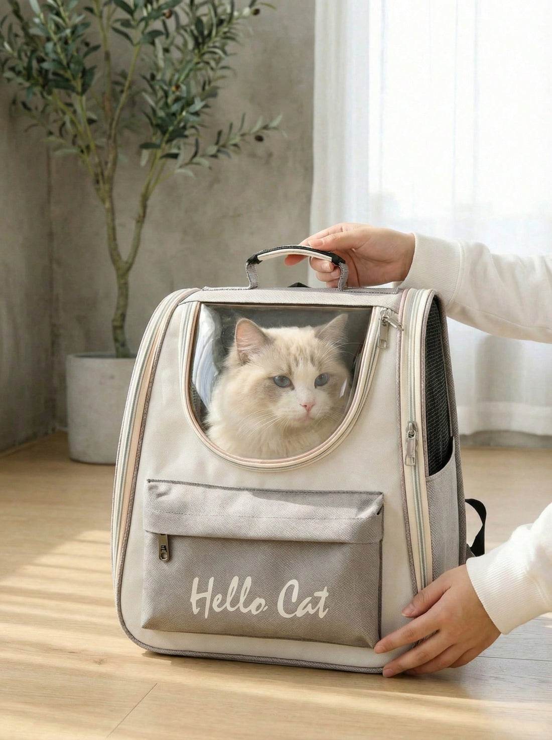 Cat Carrier, Dog Carrier, Cat Backpack, Dog Backpack, Large Space Cat Bubble Backpack, Large Space Dog Bubble Backpack, Breathable Cat Backpack, Sun-Shading Dog Backpack, Ergonomic 3D Design, Suitable For Travel, Hiking, Shopping And Vet Visits