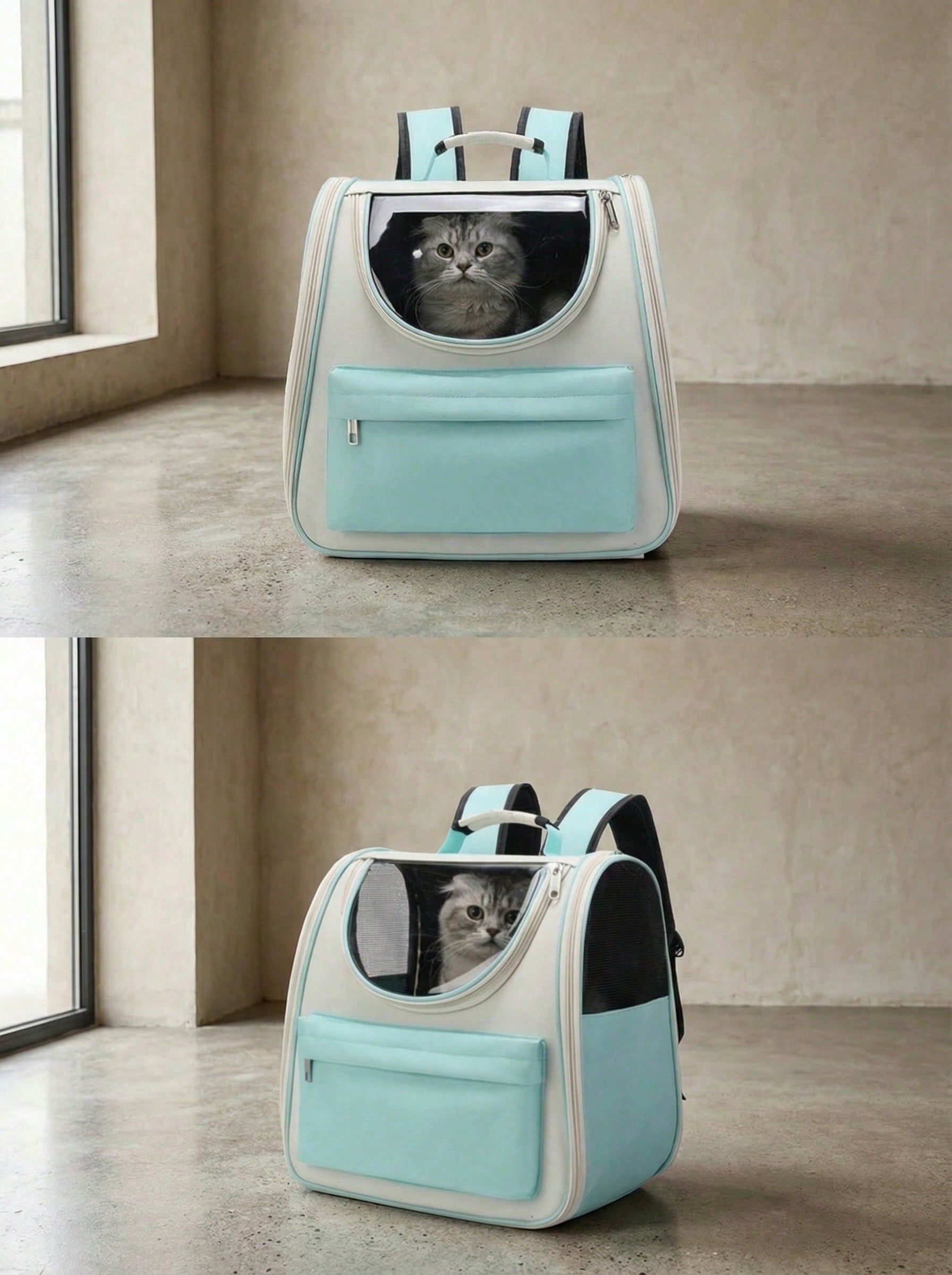 Cat Carrier, Dog Carrier, Cat Backpack, Dog Backpack, Large Space Cat Bubble Backpack, Large Space Dog Bubble Backpack, Breathable Cat Backpack, Sun-Shading Dog Backpack, Ergonomic 3D Design, Suitable For Travel, Hiking, Shopping And Vet Visits