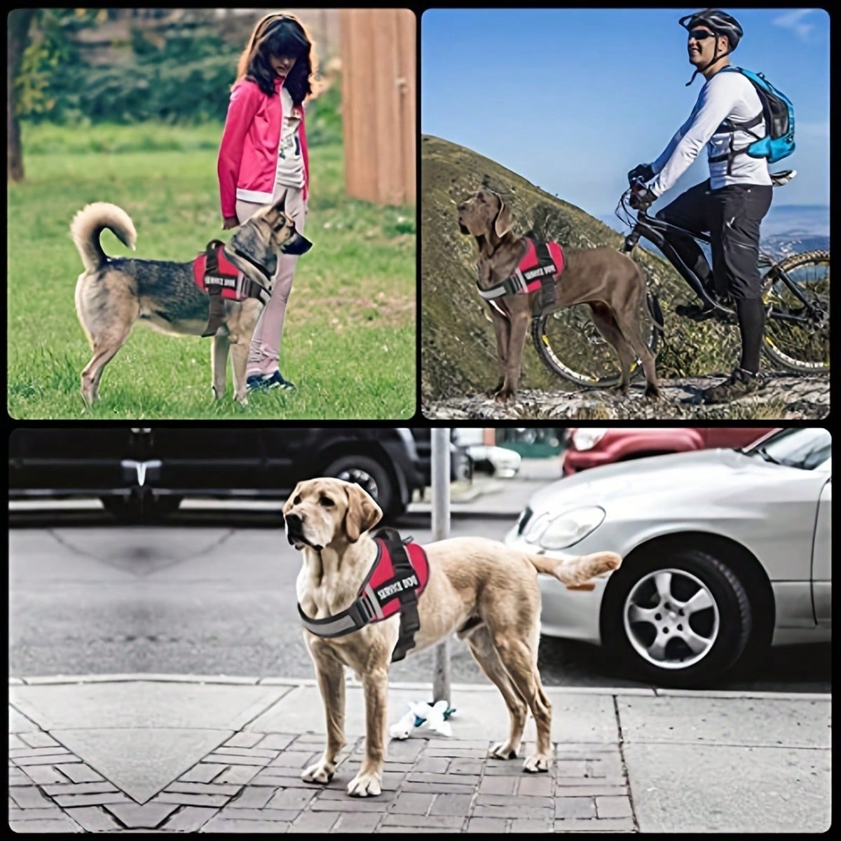 Multicolor polyester reflective chest strap dog harness leash with letter pattern, suitable for medium and large dogs and also cats