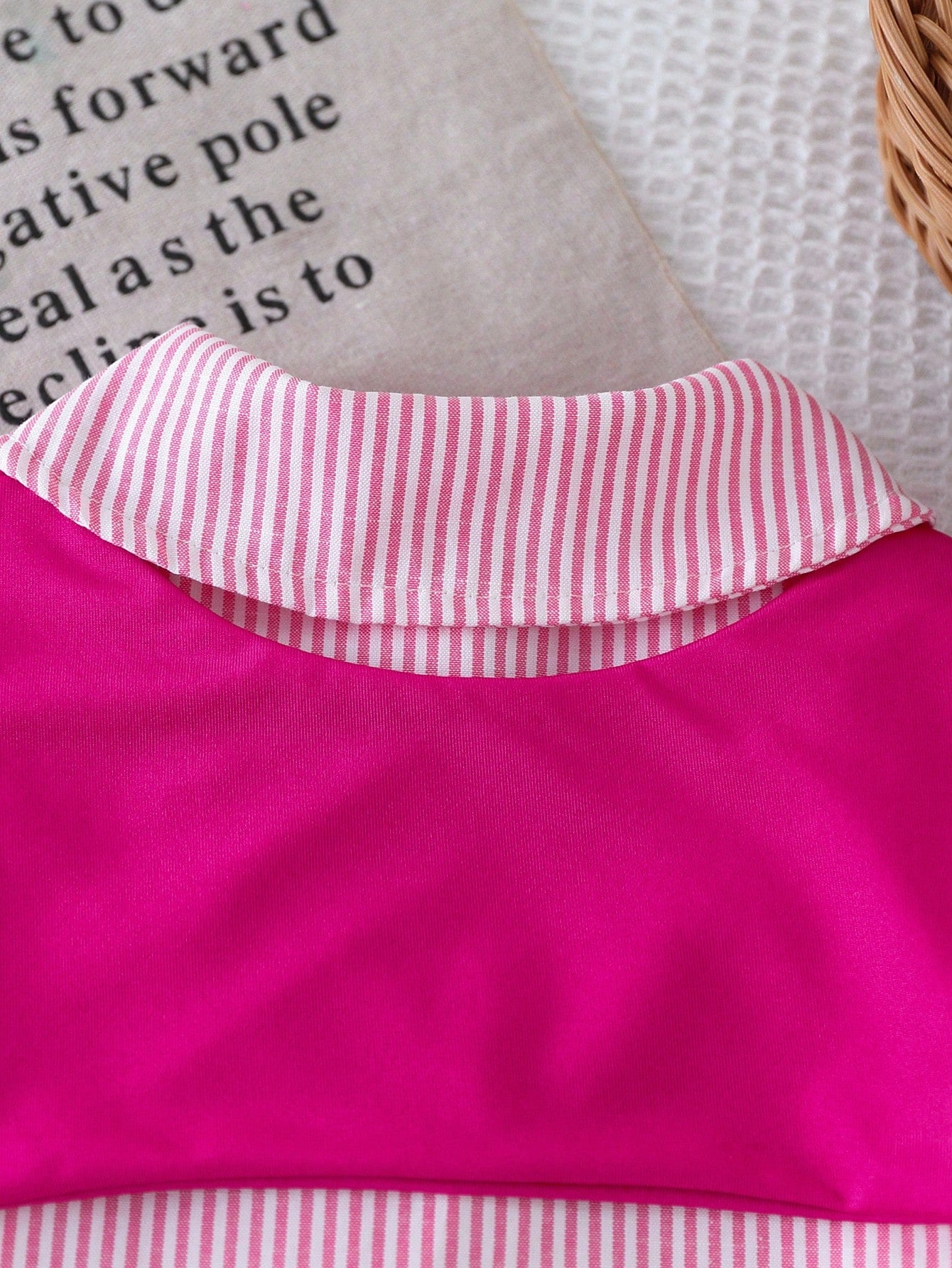 Striped Pet Shirt With Detachable Solid Color Scarf For Cats And Dogs, Soft Breathable Clothing For Daily Wear