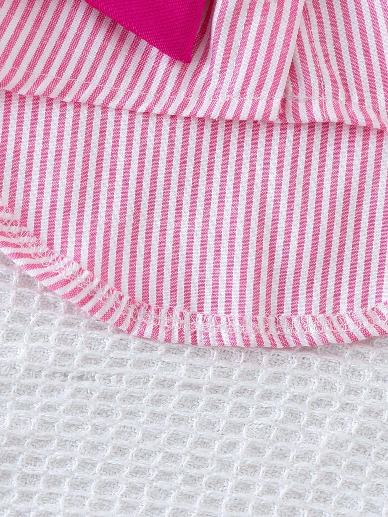Striped Pet Shirt With Detachable Solid Color Scarf For Cats And Dogs, Soft Breathable Clothing For Daily Wear