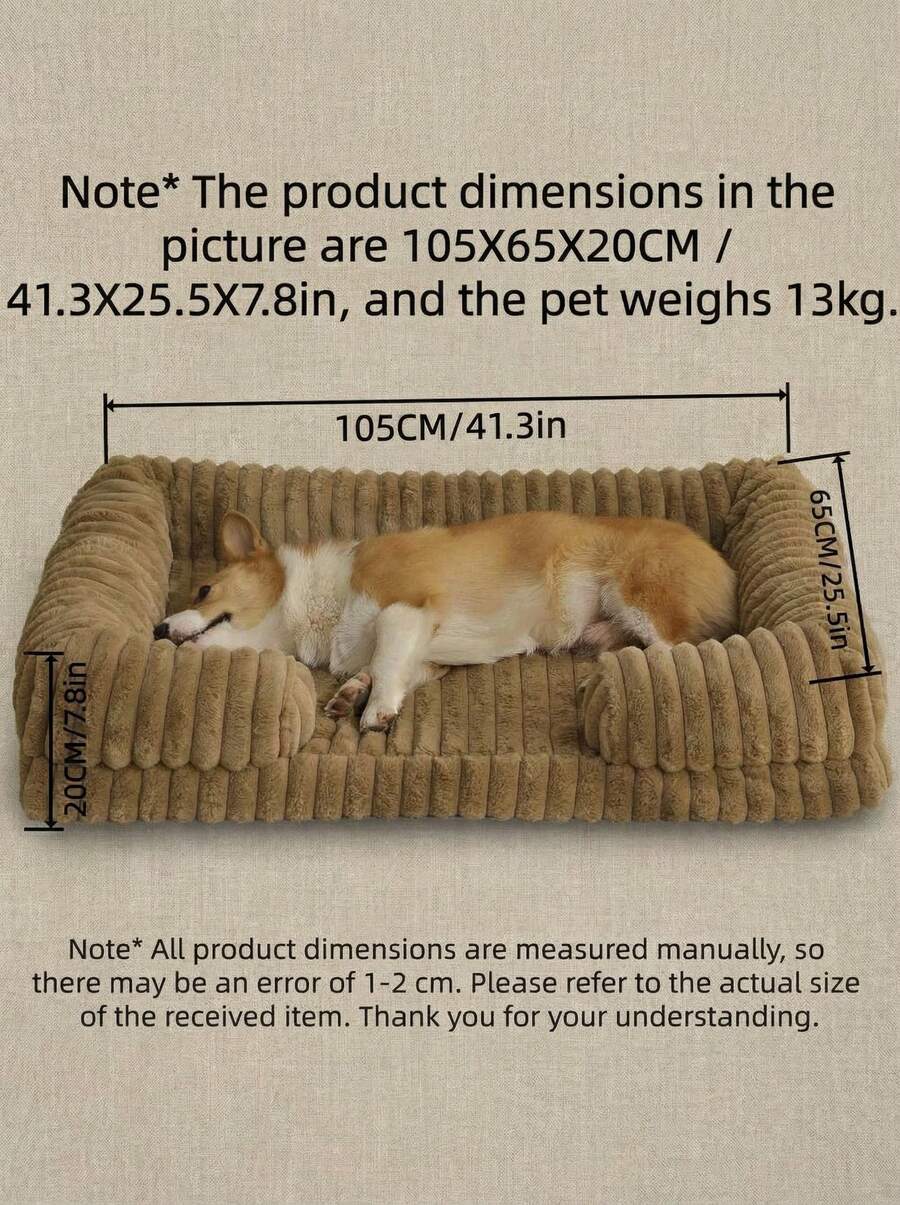 Multicolor plaid foam pet bed mat with anti-slip bottom for dogs and cats