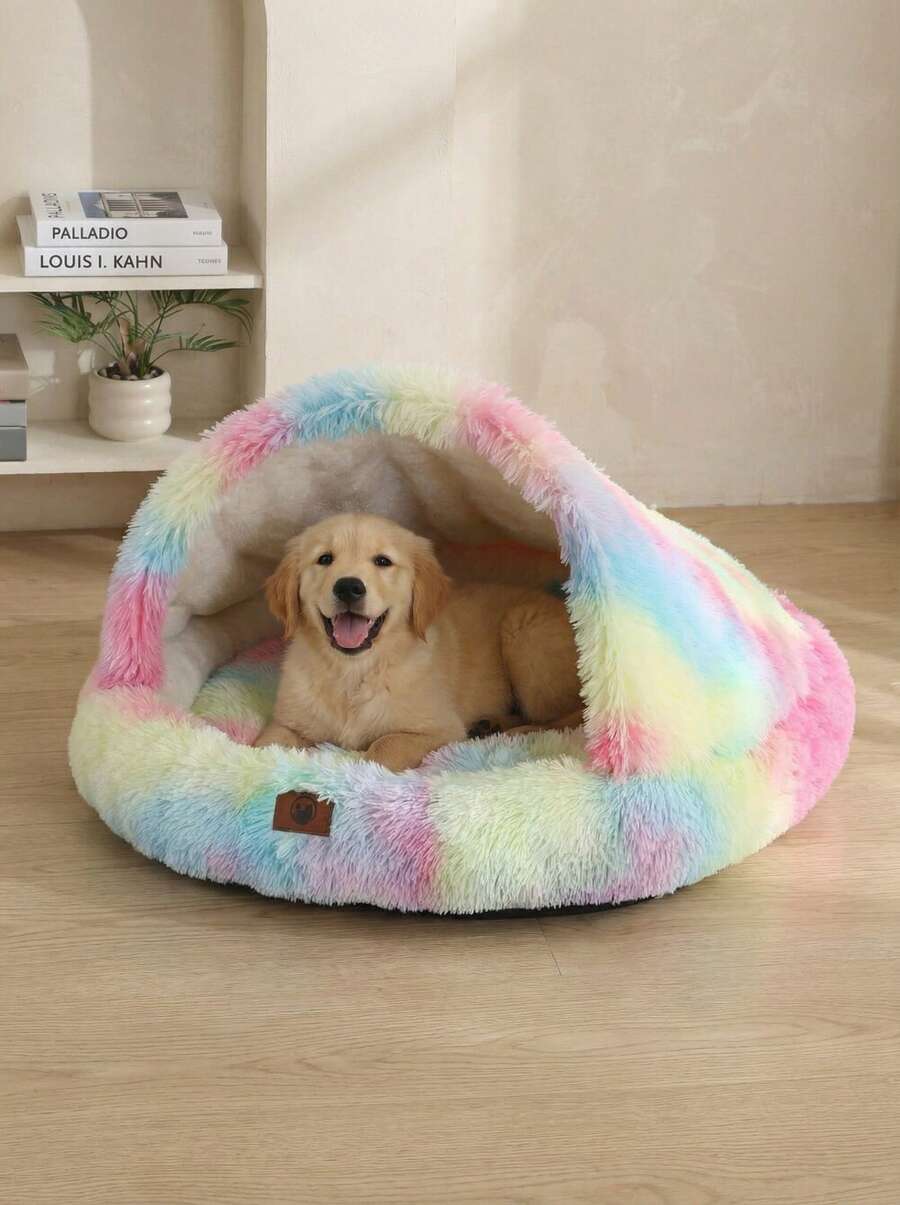 Multicolor waterproof pet bed mat with soft polyester filling for cats and dogs