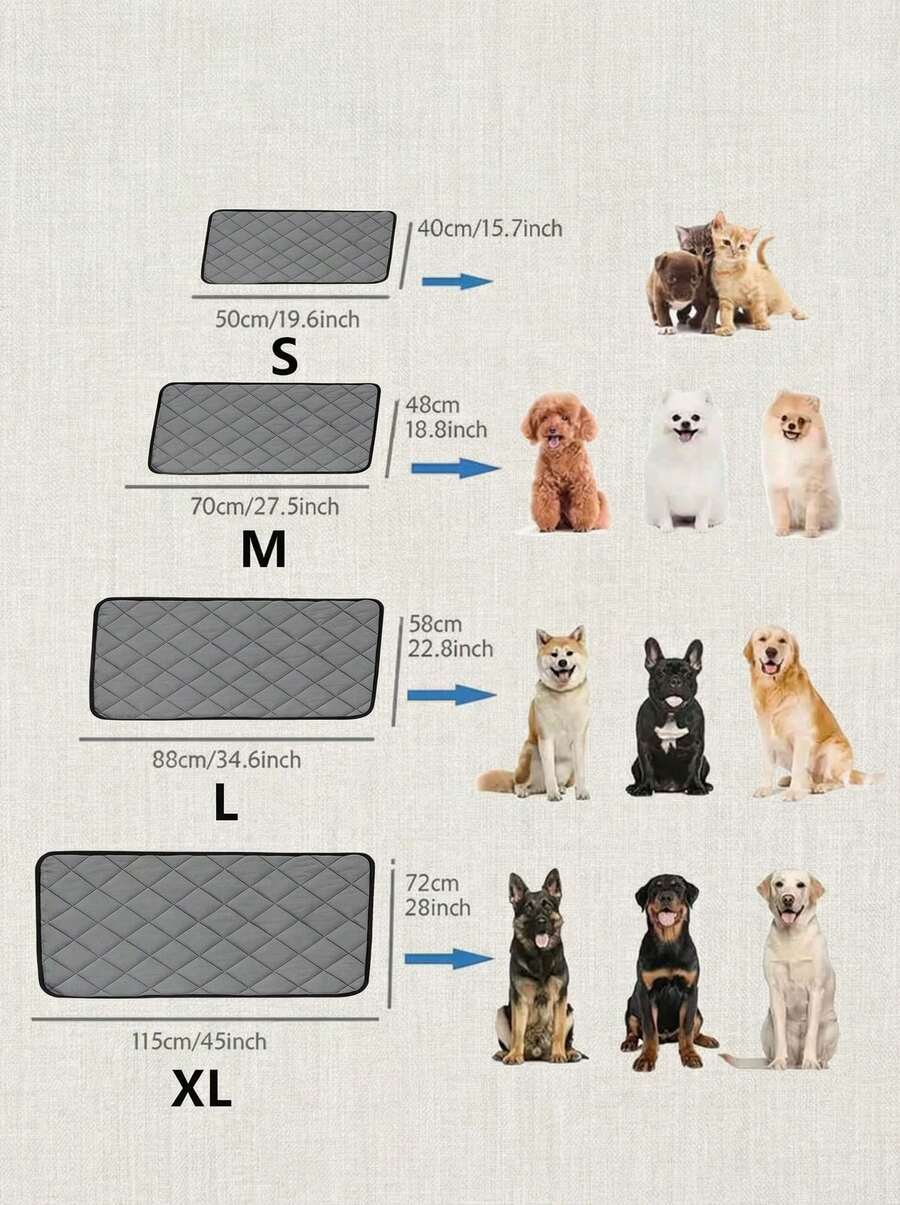 Multicolor self-heating pet mat thermal insulation cushion for cats and dogs made of polyester material.